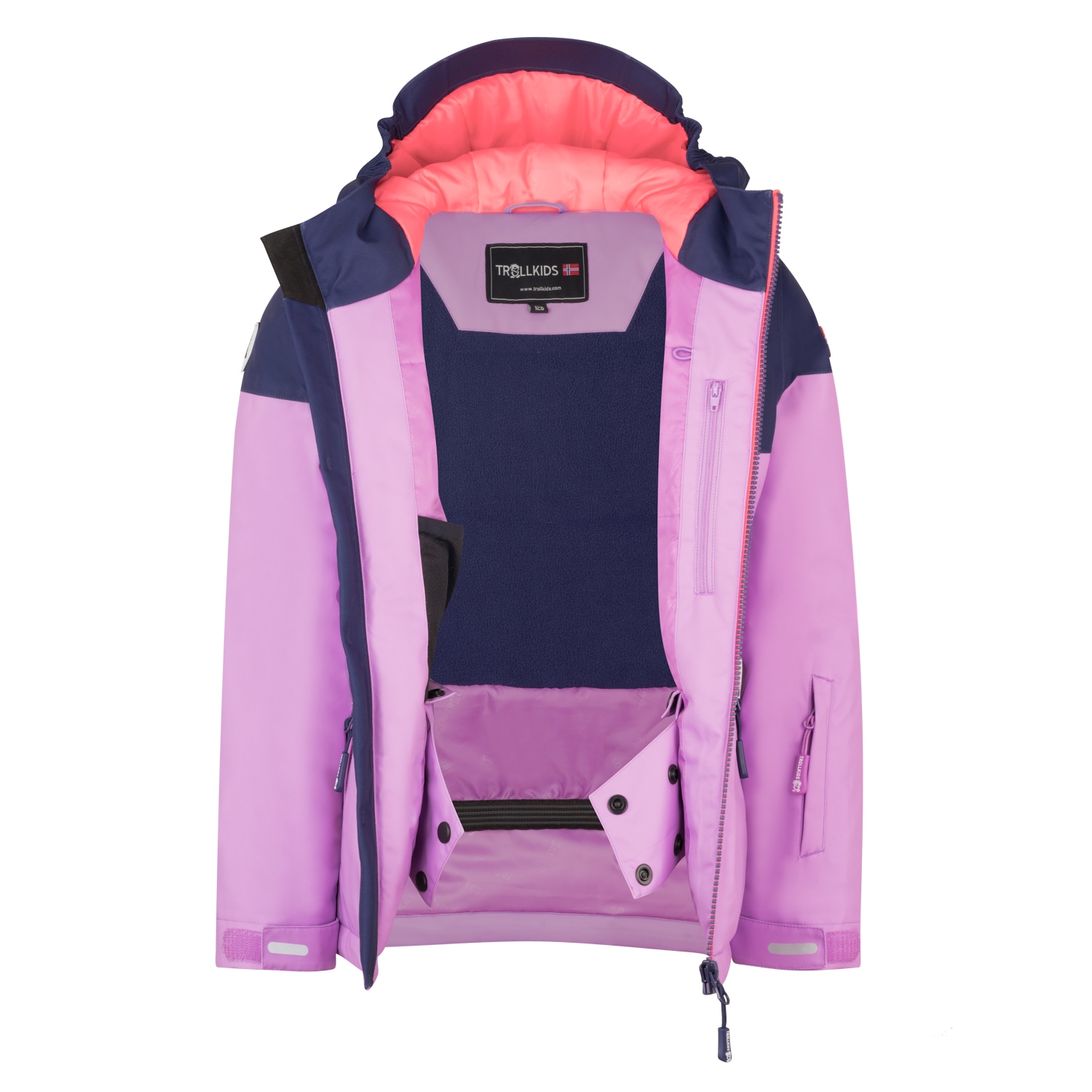 TROLLKIDS Winterjacke »GIRLS HALLINGDAL JACKET« mit Kapuze wasserdicht, atmungsaktiv, winddicht, mit fester, verstellbarer Kapuze