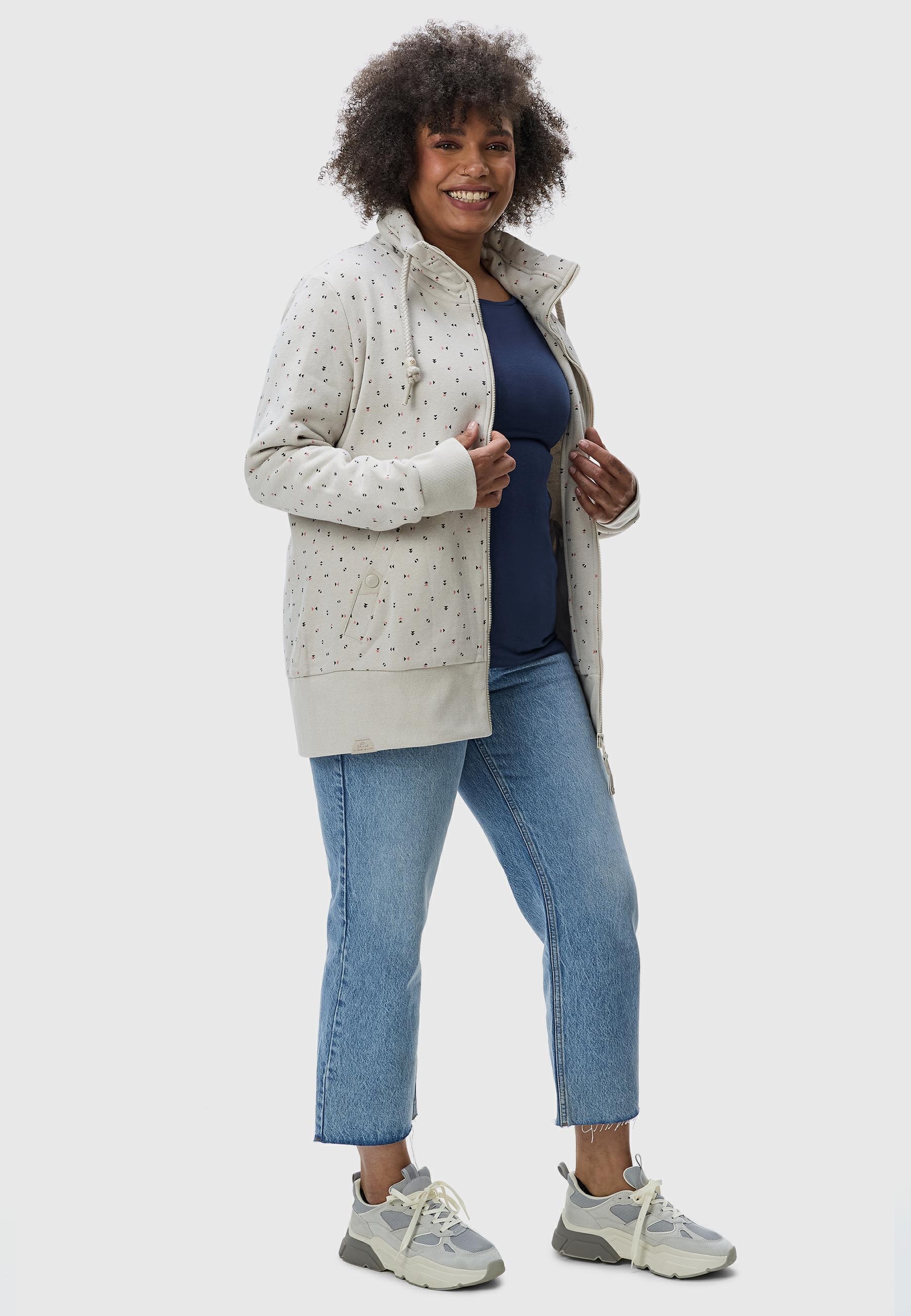 Ragwear Kapuzensweatjacke »Kapuzensweatjacke Rylie Print Zip Plus«
