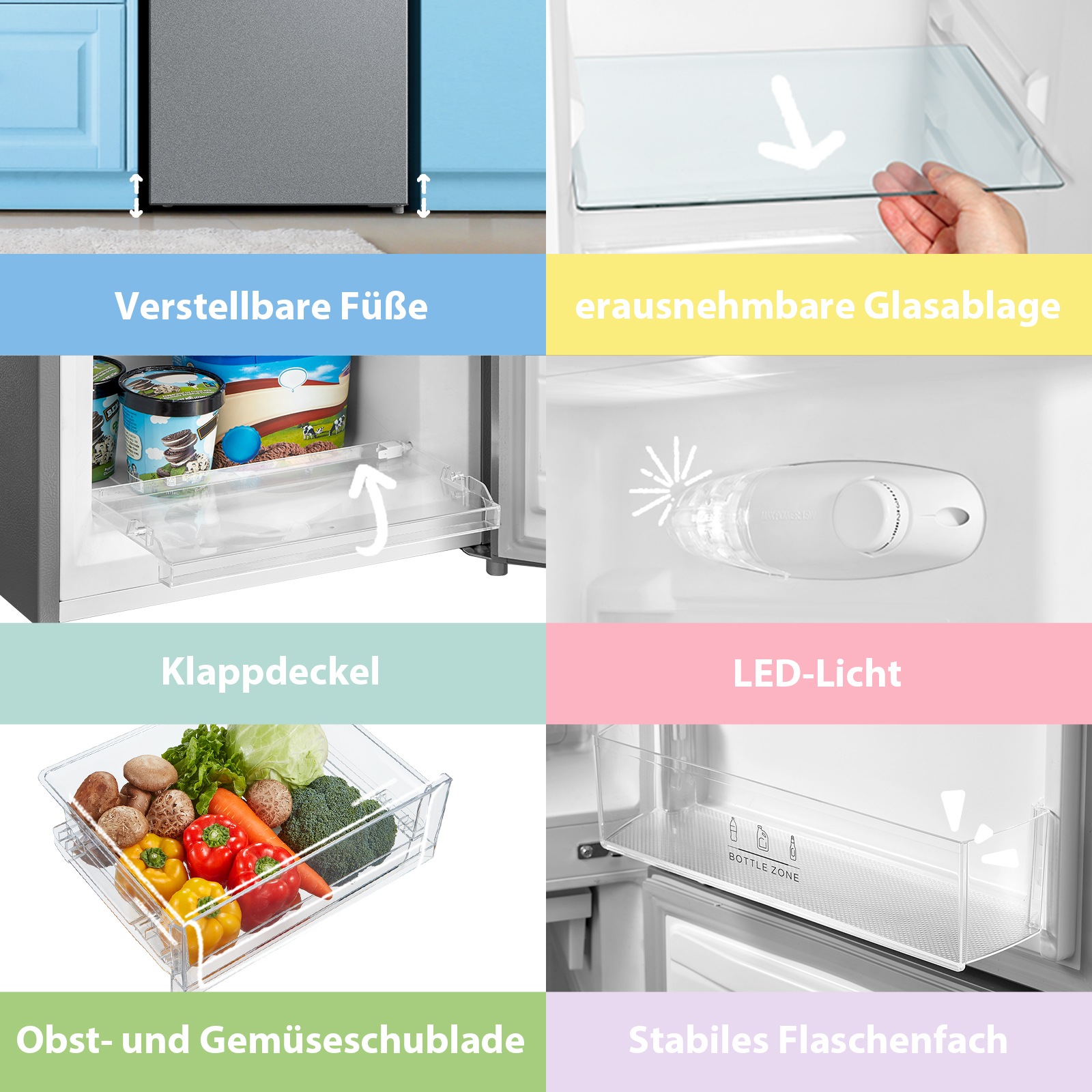 comfee Kühl-/Gefrierkombination »RCB169DS3«