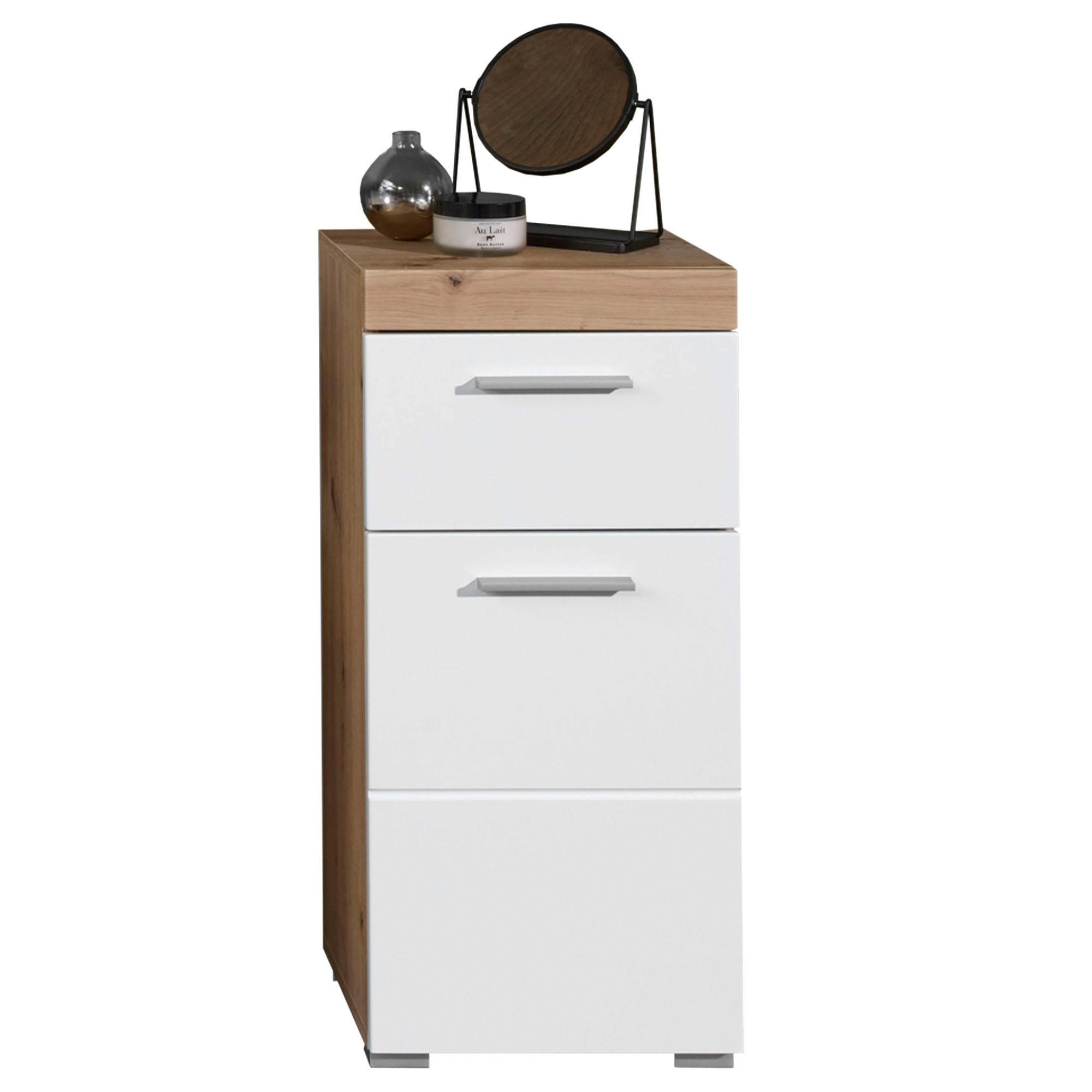 trendteam Unterschrank »Amanda«, Breite 37 cm, Badezimmerschrank mit 1 Schubkasten und 1 Tür mit wechselbarem Türanschlag, MDF-Fronten in Hochglanz- oder Holzoptik