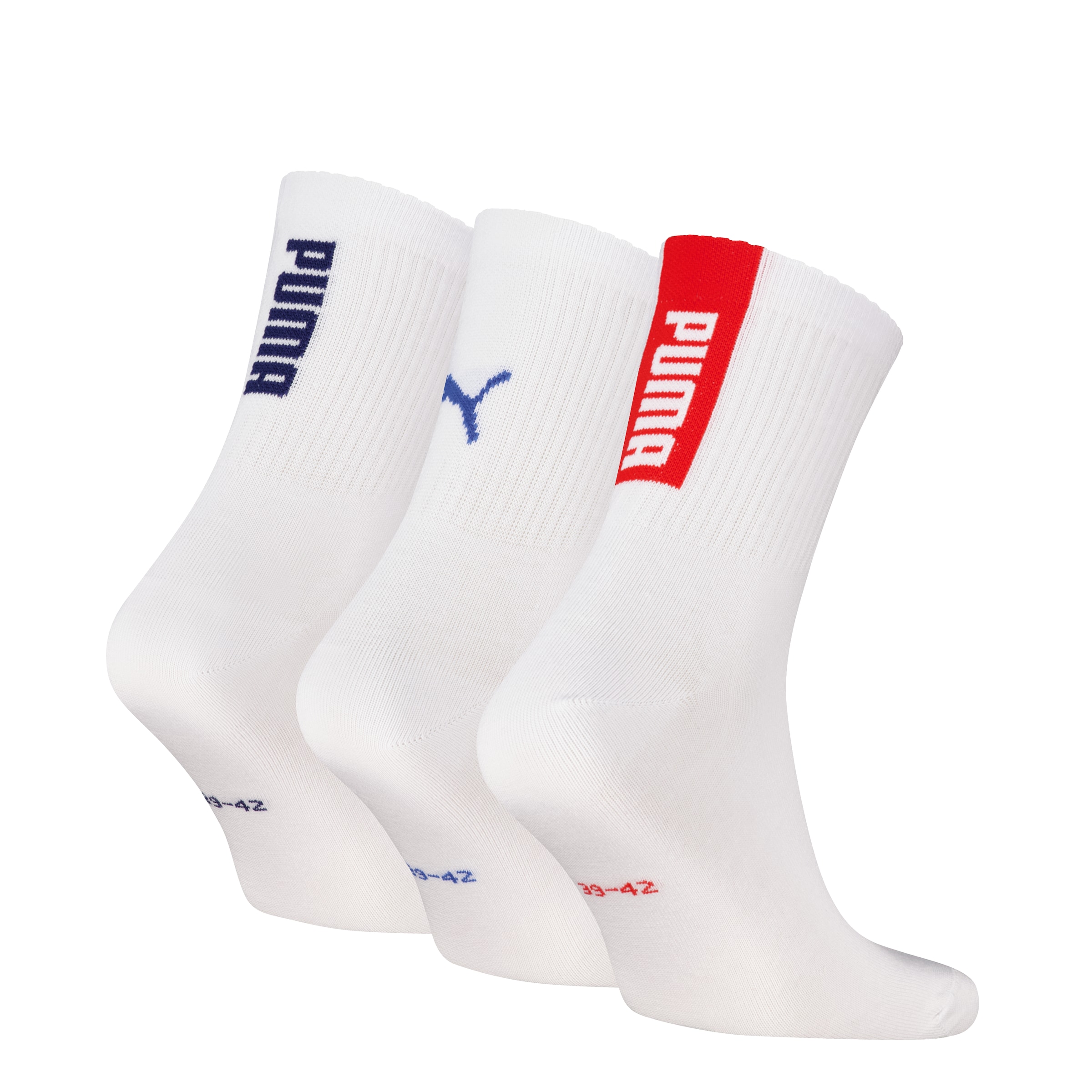 PUMA Socken »PUMA UNISEX LOGO SHORT CREW« 3 Paar tlg.