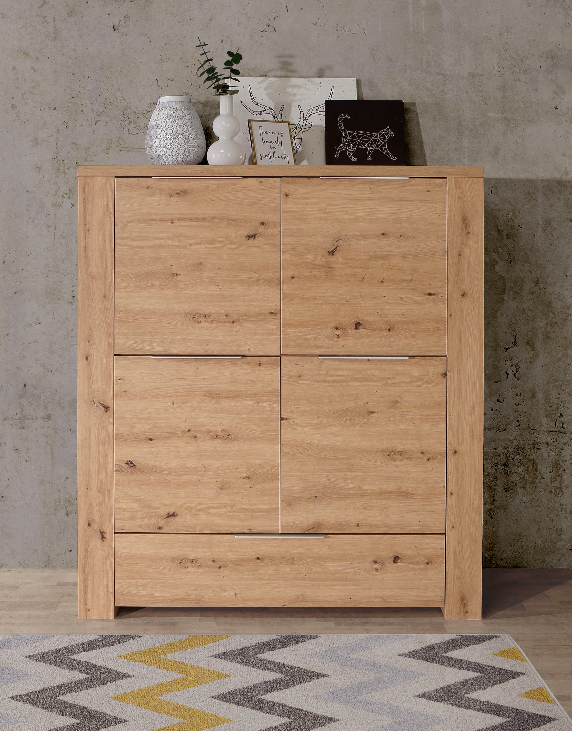 FORTE Highboard, Höhe 156 cm