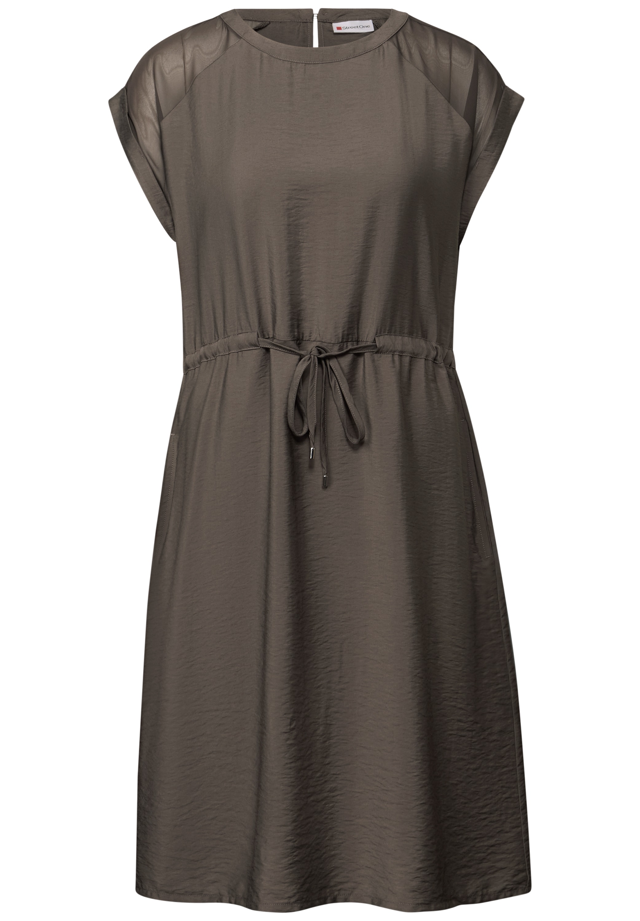 STREET ONE Shirtkleid, mit Mesh-Details
