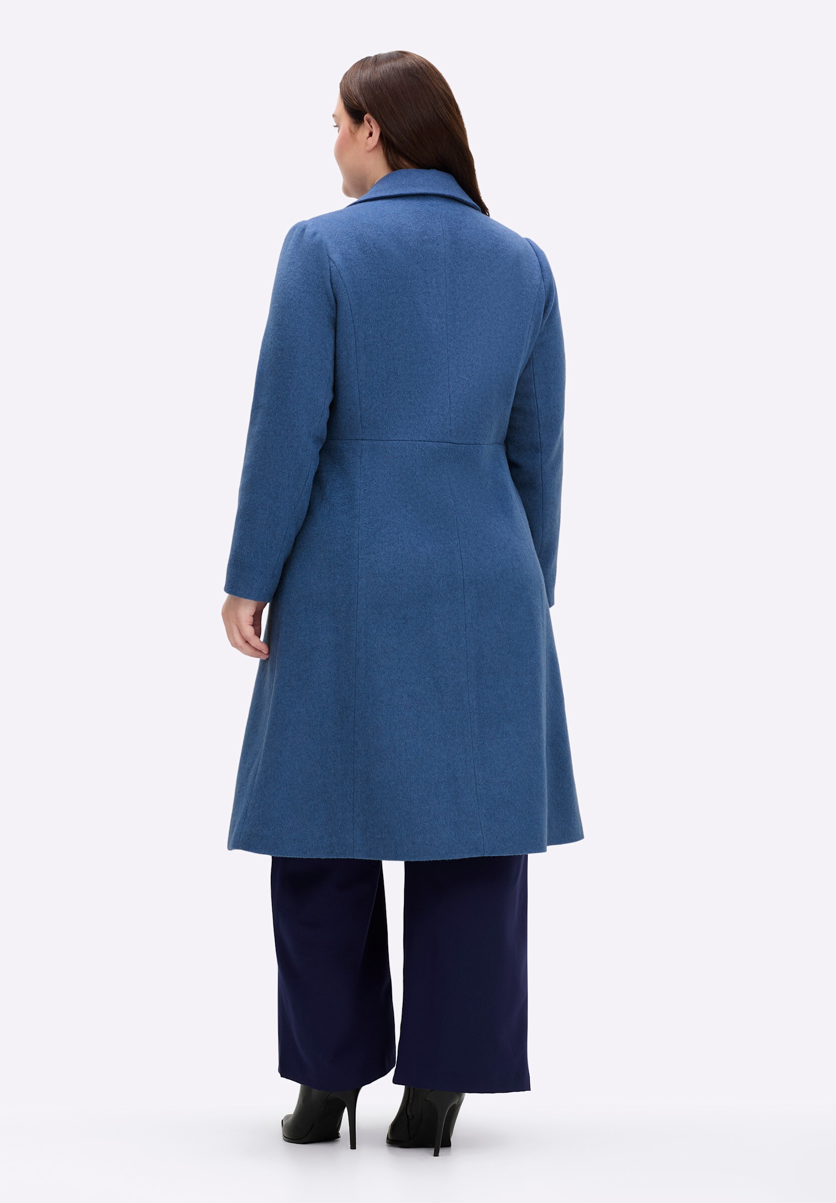 sheego by Joe Browns Langjacke »Mantel Wintermantel mit Reverskragen und Knopfleiste« ohne Kapuze