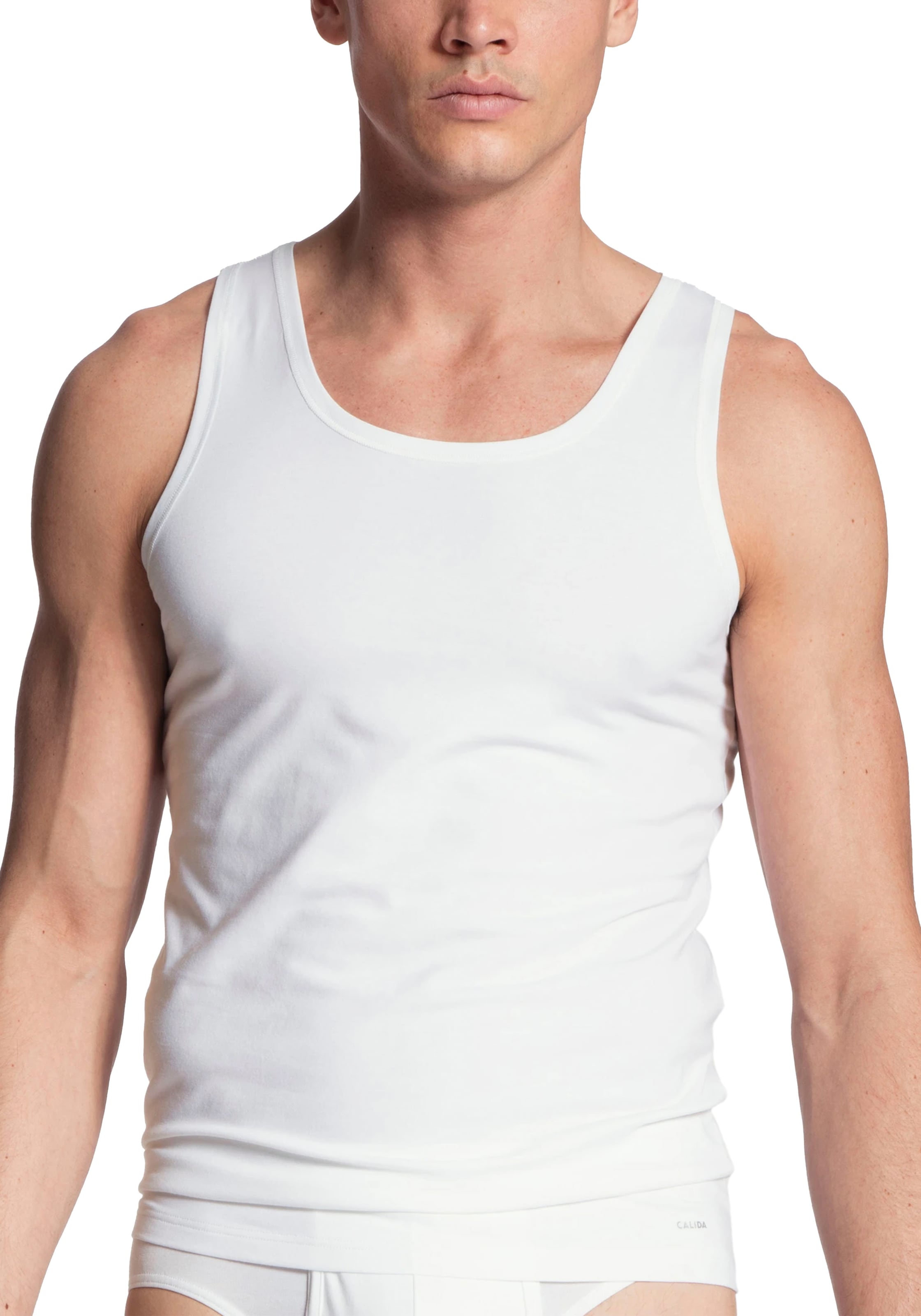 CALIDA Achseltop »Cotton Code«, mit Rundhals-Ausschnitt