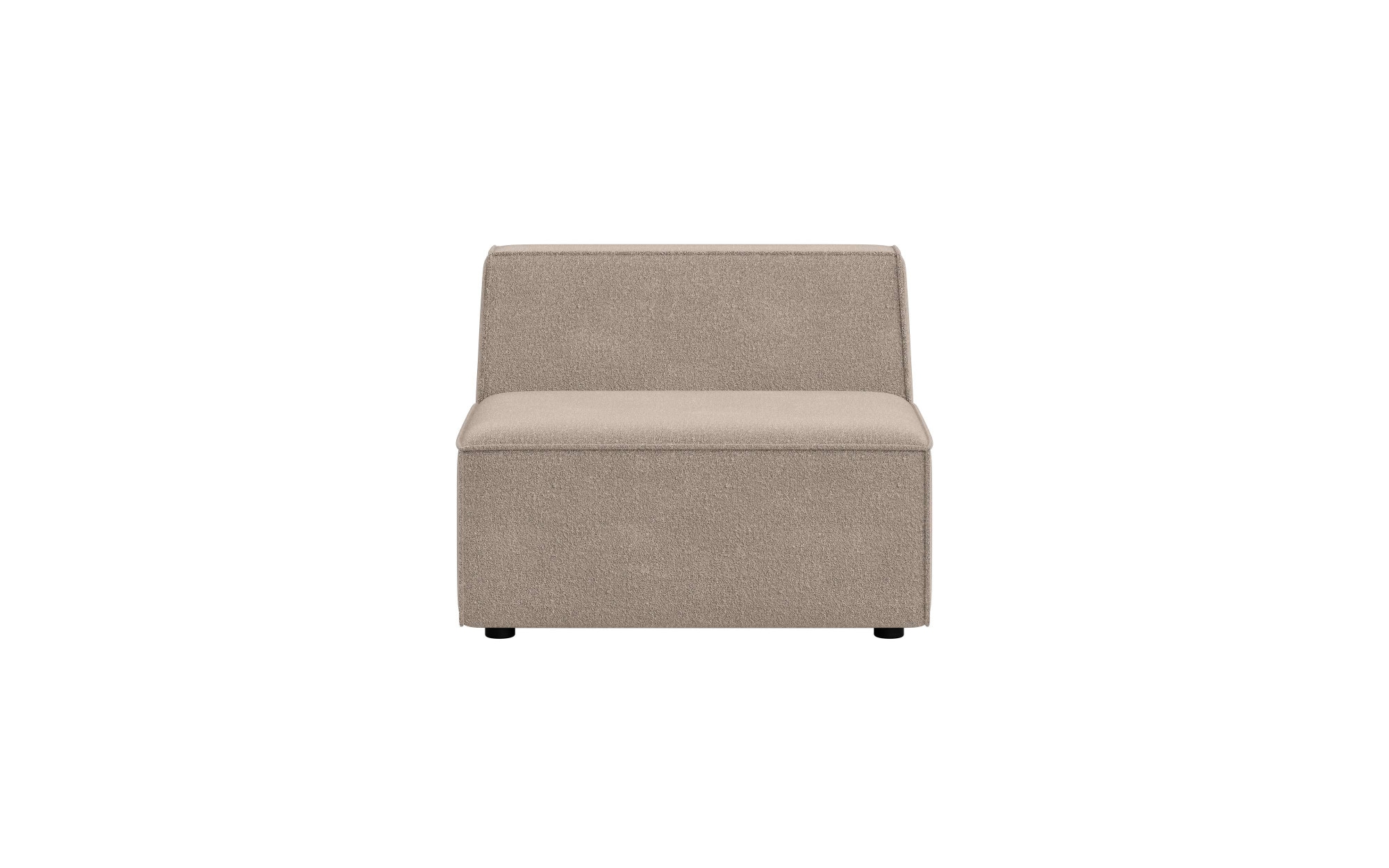 INOSIGN Sessel »Bequemer Sessel Cavan, Maße B/T/H: 90/90/72 cm«, ohne Armlehne, mit Wellenunterfederung, auch in Bouclé