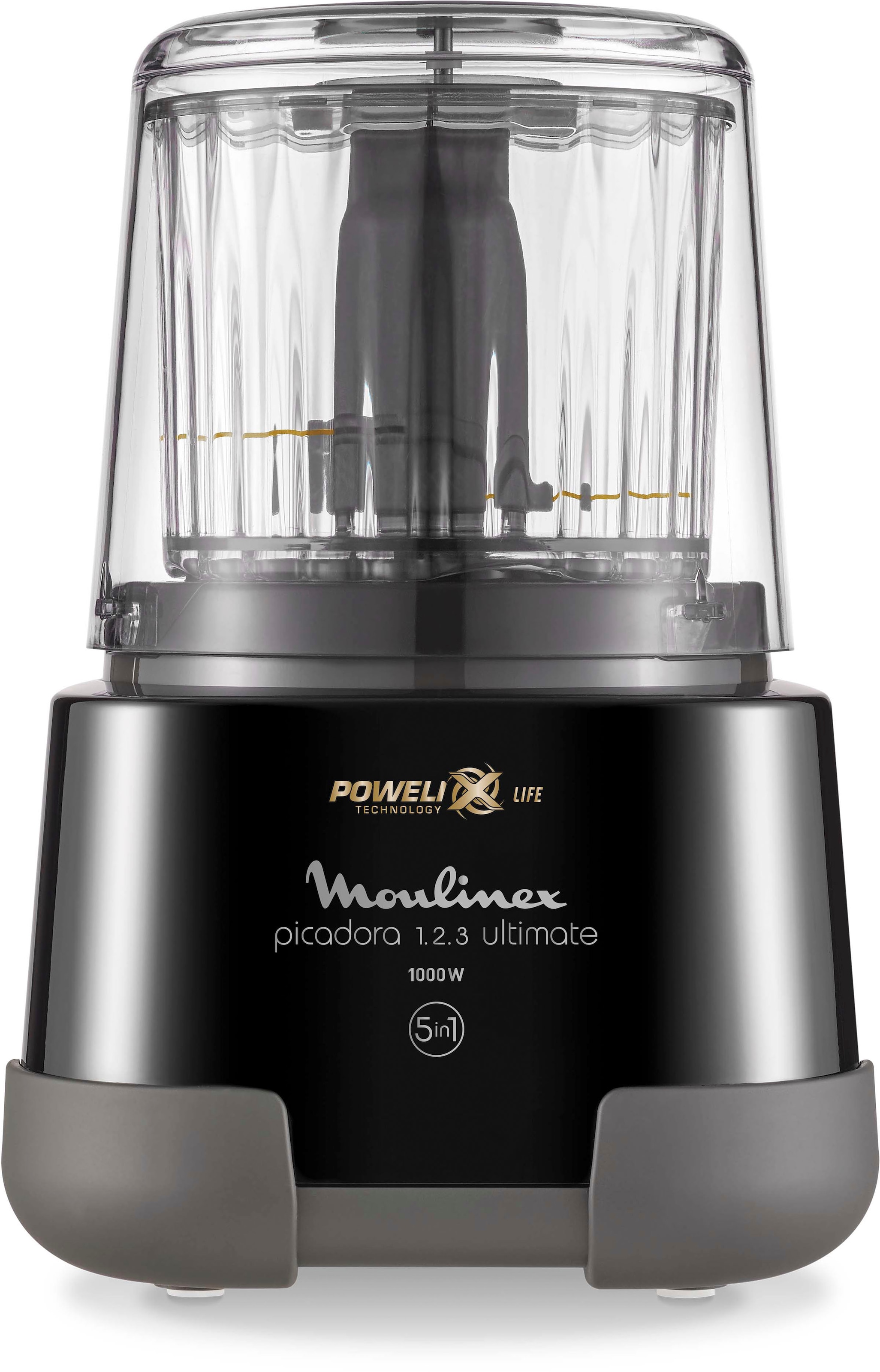 Moulinex Zerkleinerer »DP8108 Moulinette Ultimate«, 1000 W, 550 ml Kapazität, Easy-Press-System, Powelix-Klingen
