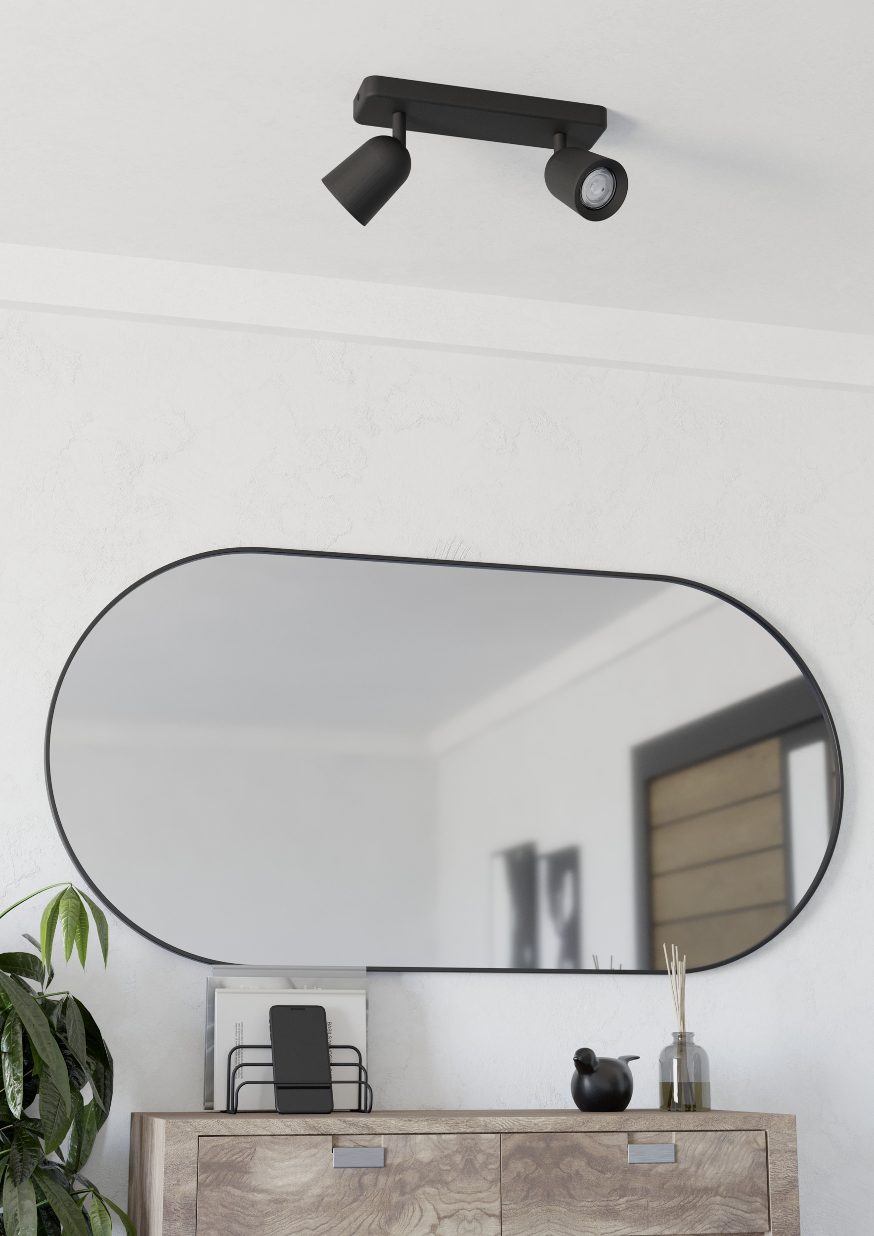 EGLO Deckenspot »CAMALDOLI Spotlampe - Stahl - GU10 - 2X10W - IP20« GU10 1 Stk. Wandleuchte, Wandspot, schwenkbar, Strahler, L30 x B4,5 x H11,5 cm