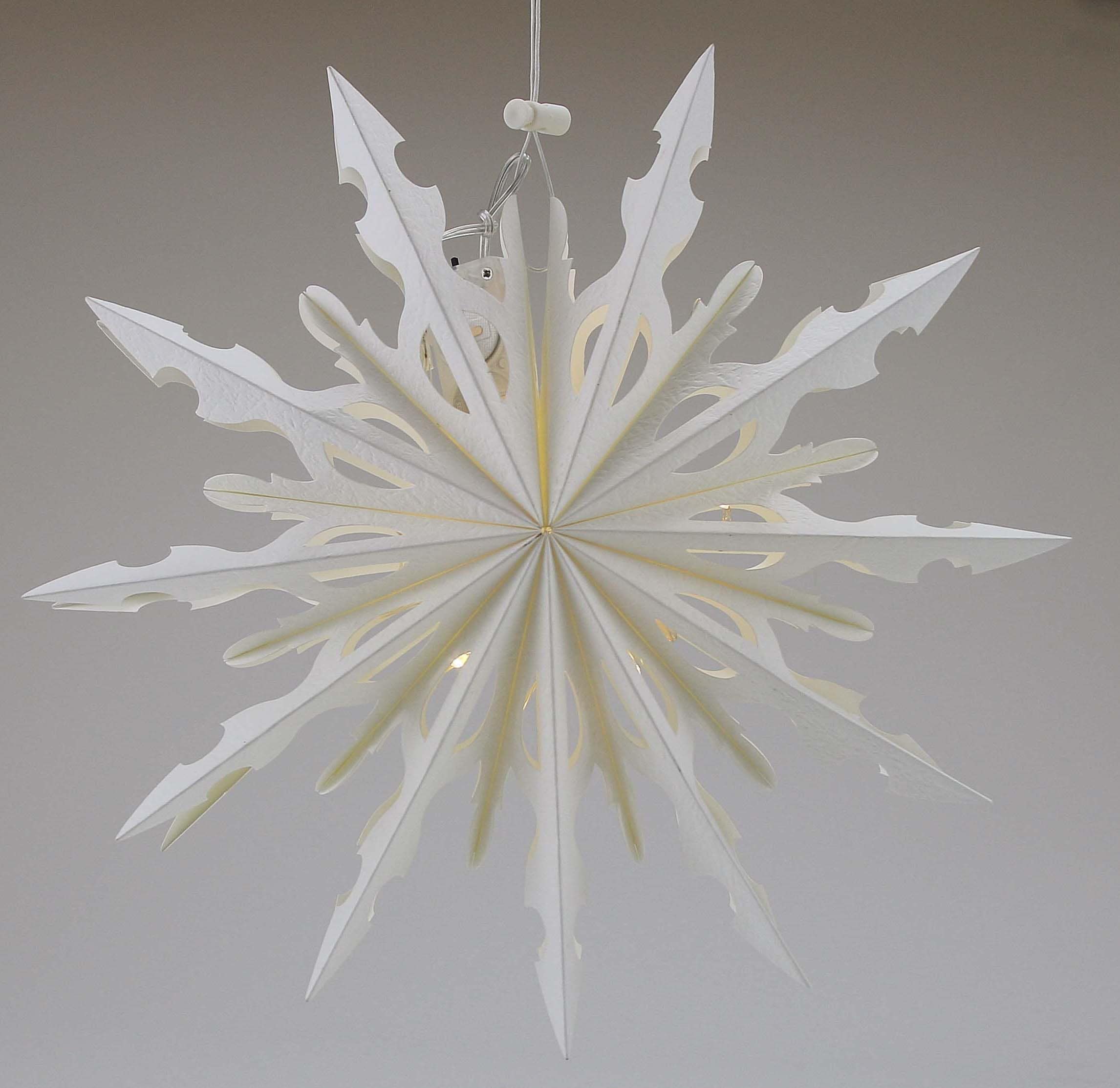 AM Design Dekostern »Weihnachtsstern, Weihnachtsdeko«, (1 St.), Papierstern, LED Stern, batteriebetrieben, Ø 40 cm