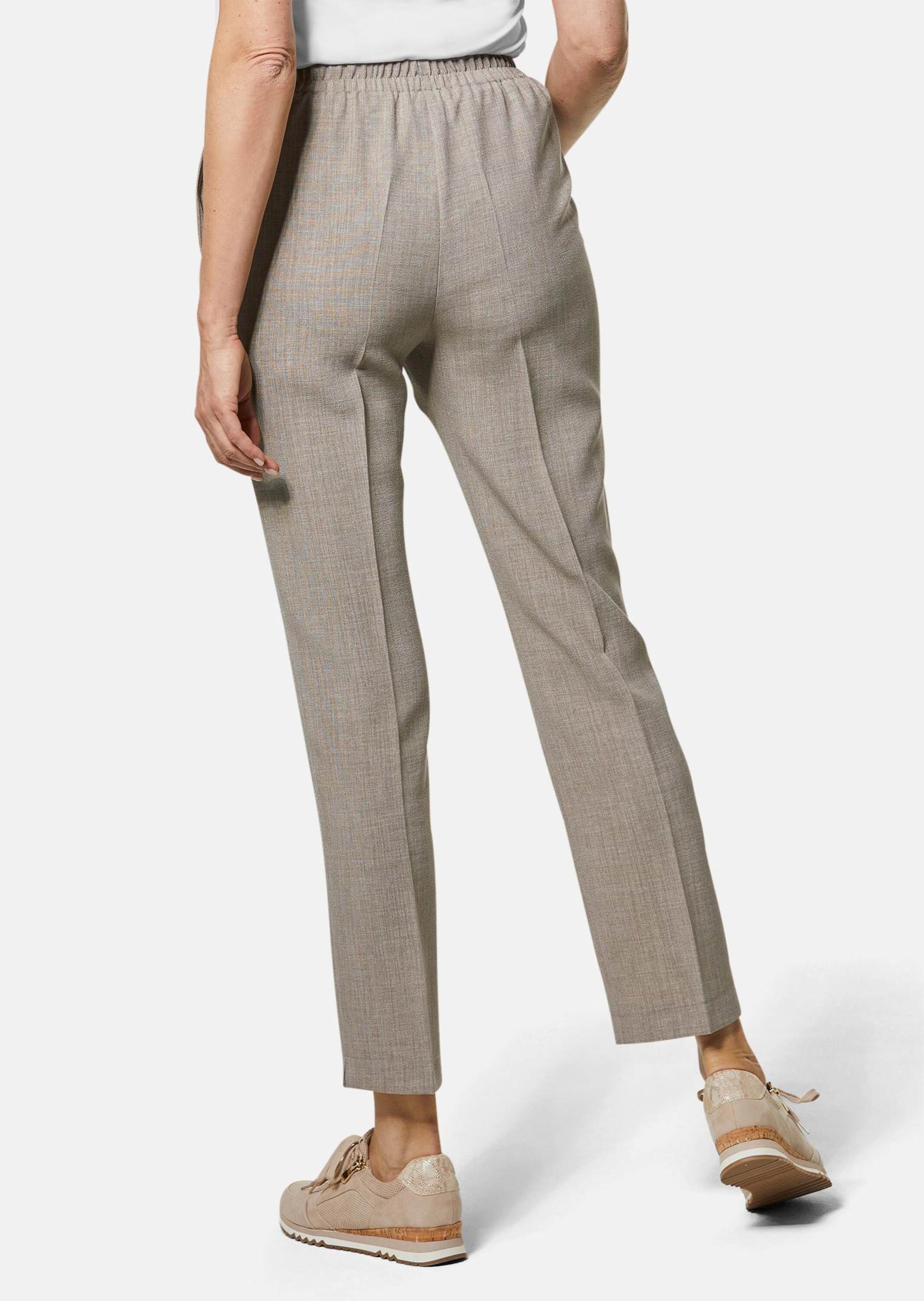 GOLDNER Schlupfhose »Schlupfhose Martha Schlupfhose Martha in knitterarmer Leinenoptik«