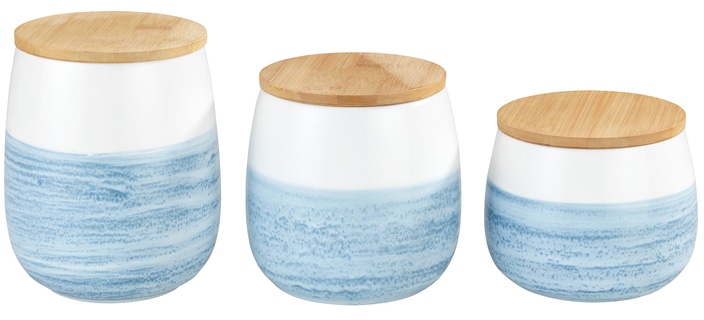 WENKO Vorratsdose »Modell Mala« 1 Stk. tlg. Aufbewahrungsdose für Vorräte mit Aquarell-Dekor, luftdichter Deckel