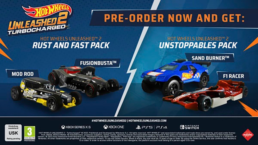 Milestone Spielesoftware »Hot Wheels Unleashed 2 Turbocharged Day One Edition«, PlayStation 4