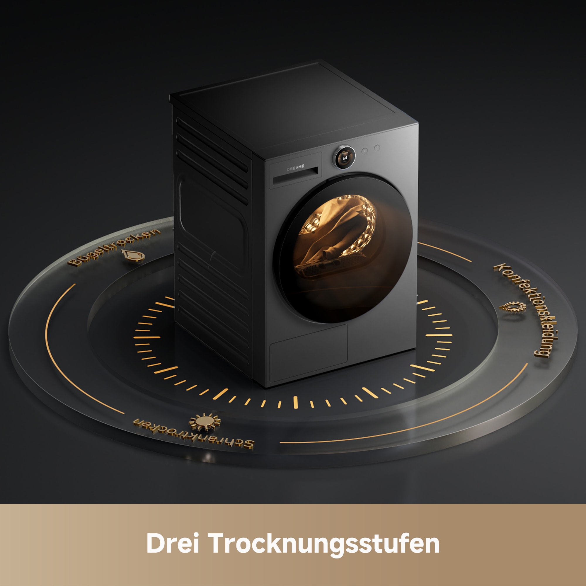 Dreame Wärmepumpentrockner »L9 Dryer 9Kg« Dual-Inverter-Wärmepumpentrocknung, Dampfpflege