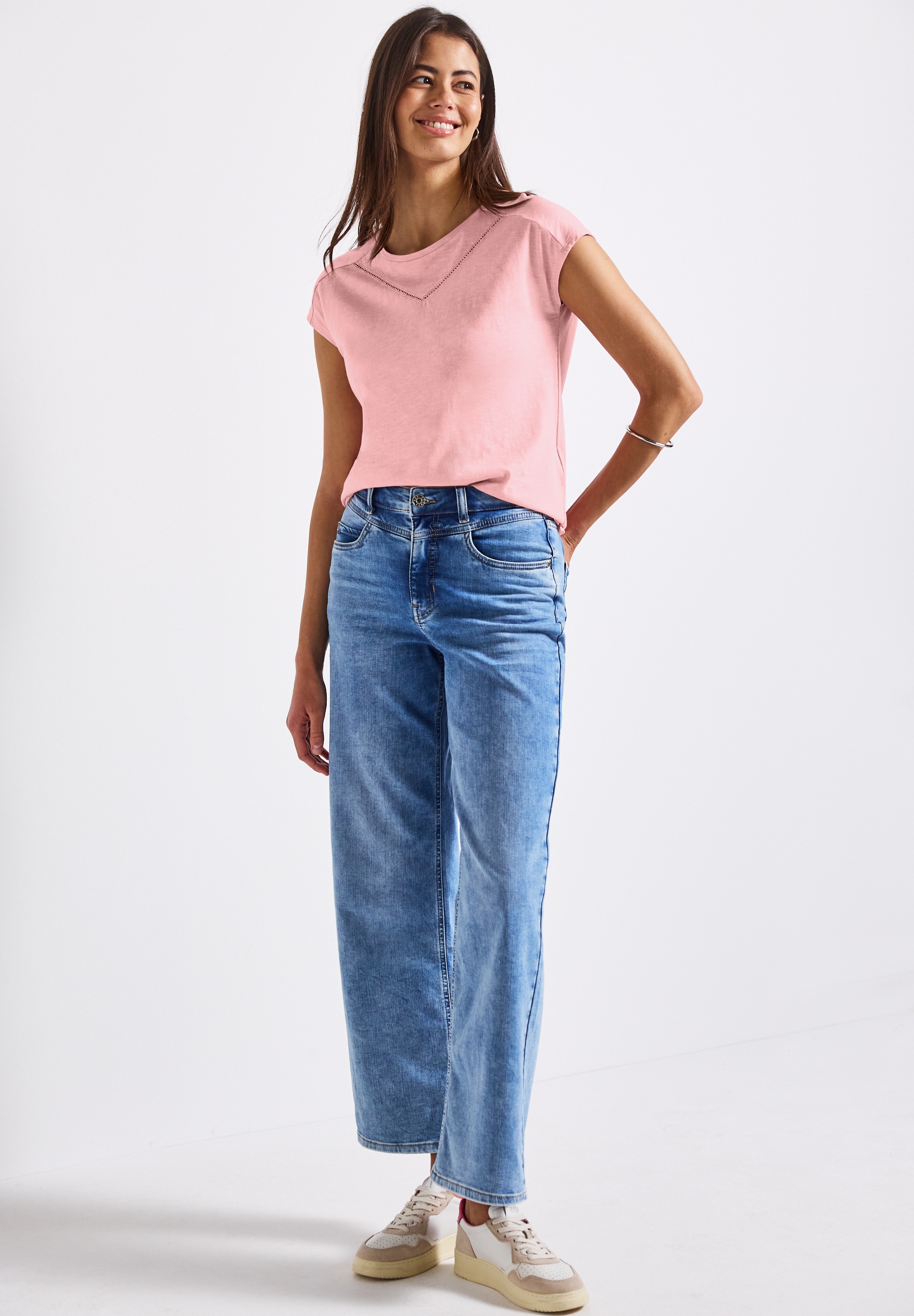 STREET ONE Shirttop mit Deko-Tape