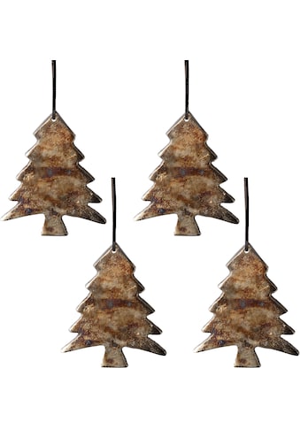 Creativ deco Hänge-Weihnachtsbaum »Weihnachtsdeko«, (4 St.), aus Aluminiumguss kaufen