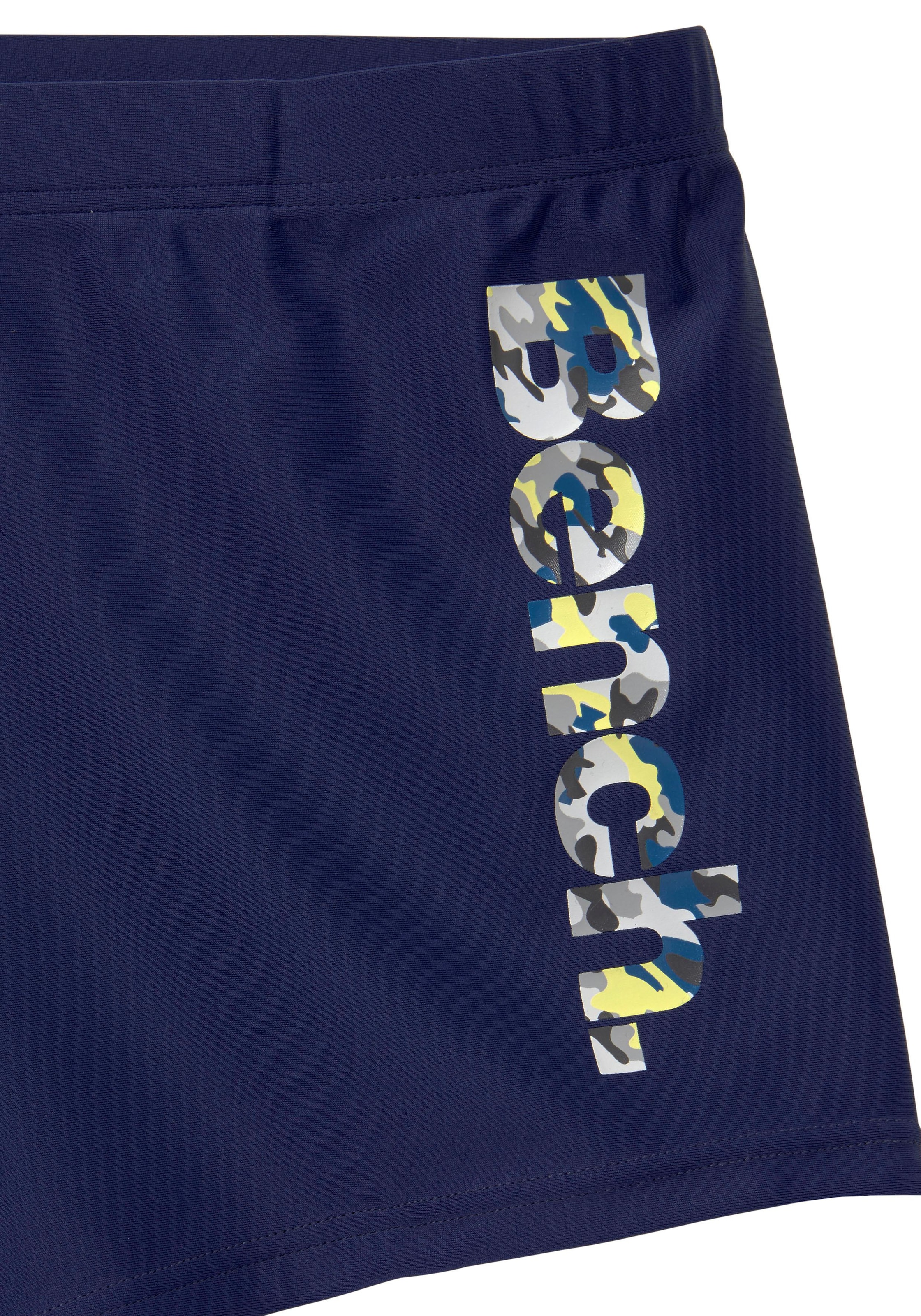 Bench. Boxer-Badehose, mit in Tarnfarben-Optik Logo coolem bestellen bei OTTO