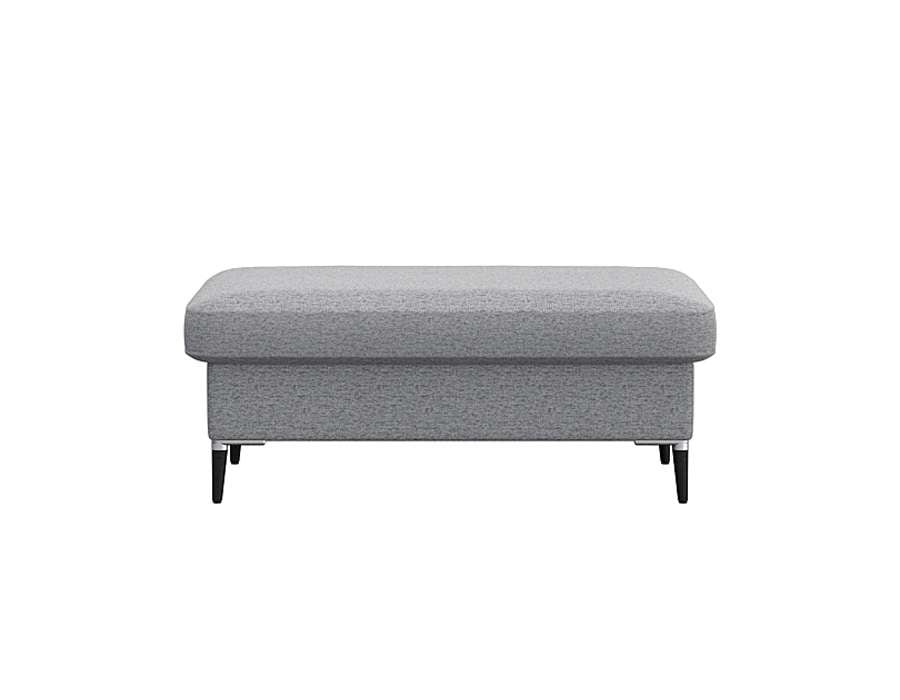 FLEXLUX Pouf »Fiore« Kaltschaum, Füße Alu+schwarz