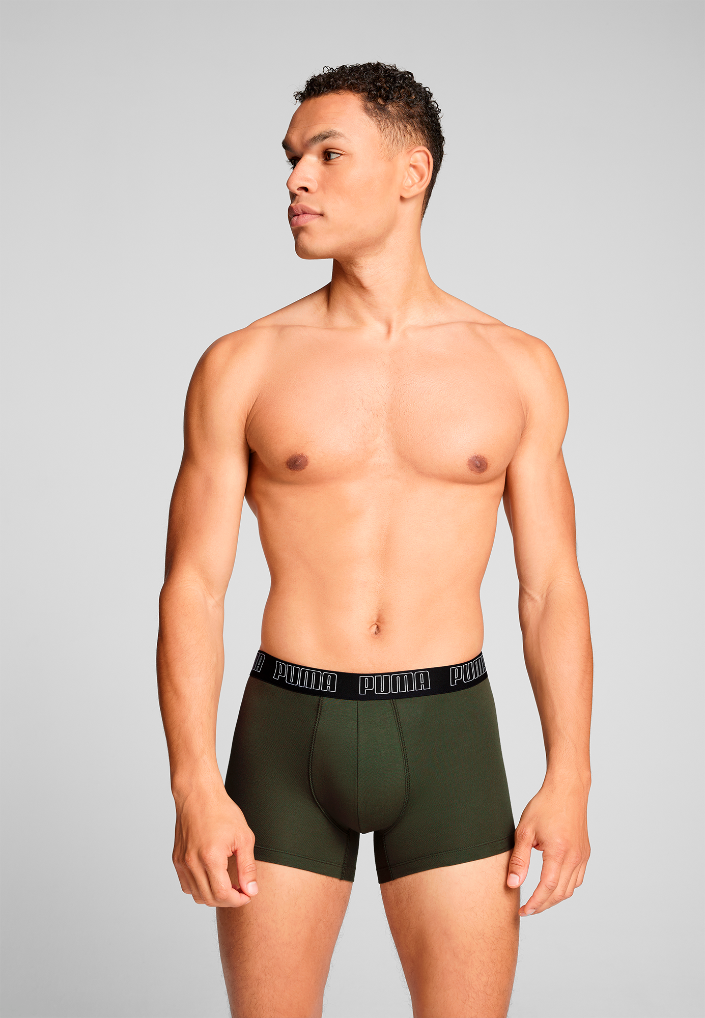 PUMA Trunk »PUMA MEN EVERYDAY TRUNKS 2P« Packung, 2er Pack,  mit kontrastfarbigem Webbund