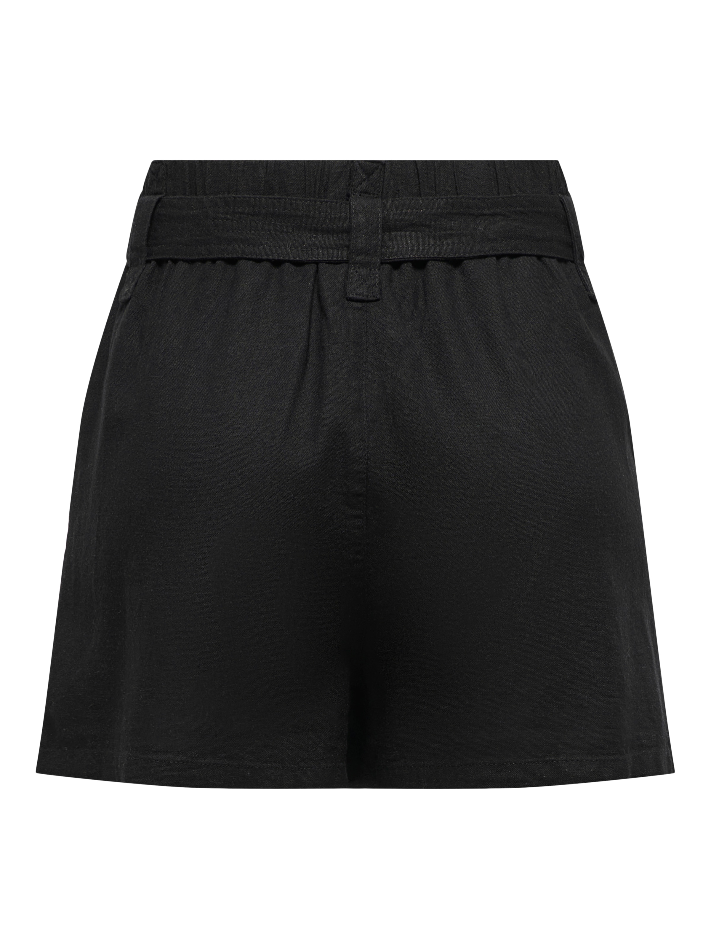 ONLY Shorts »ONLCARO HW LINEN BL BELT SHORTS CC PNT«, mit Leinen