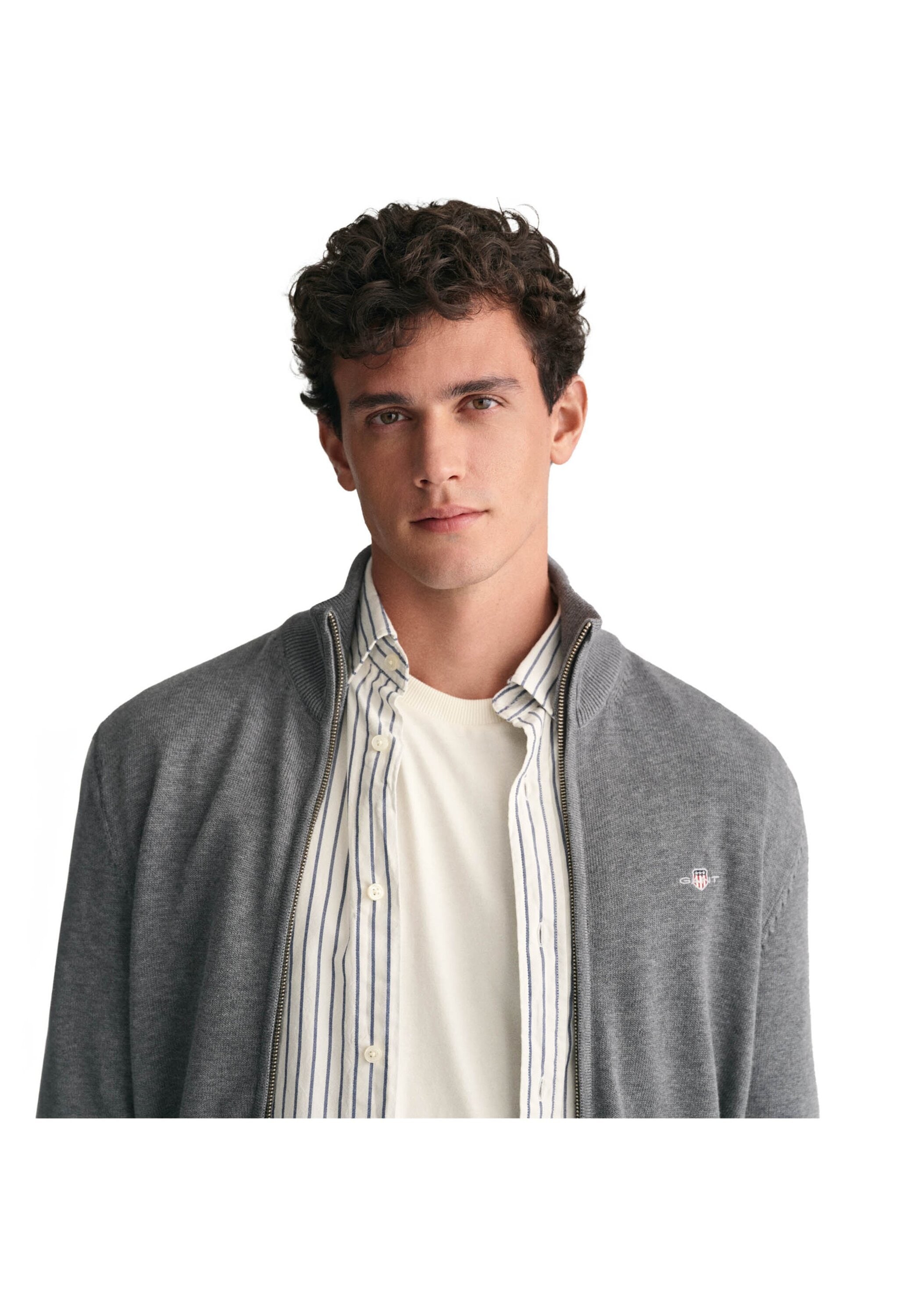 Gant Sweatshirt »Strickjacke CASUAL COTTON ZIP CARDIGAN«