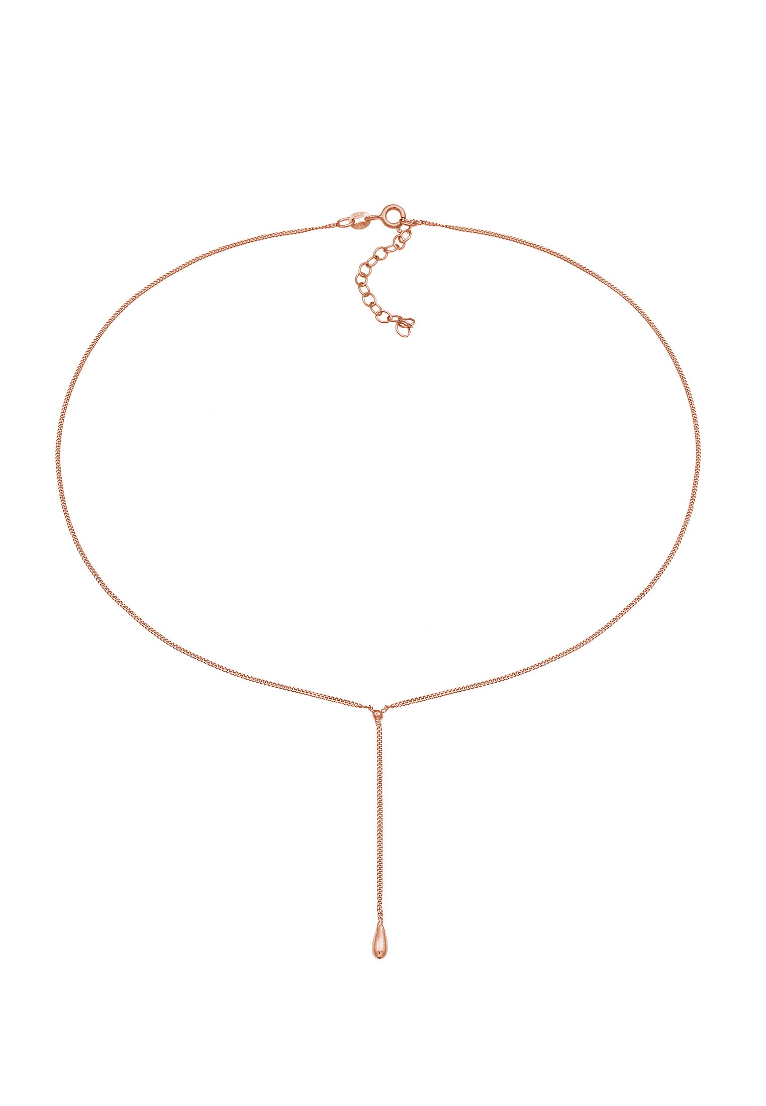 Elli Y-Kette »Halskette Choker Y-kette Tropfen Kugel 925 Silber«