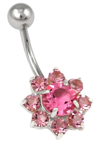 Firetti Bauchnabelpiercing »Blume«, mit Kristallen kaufen