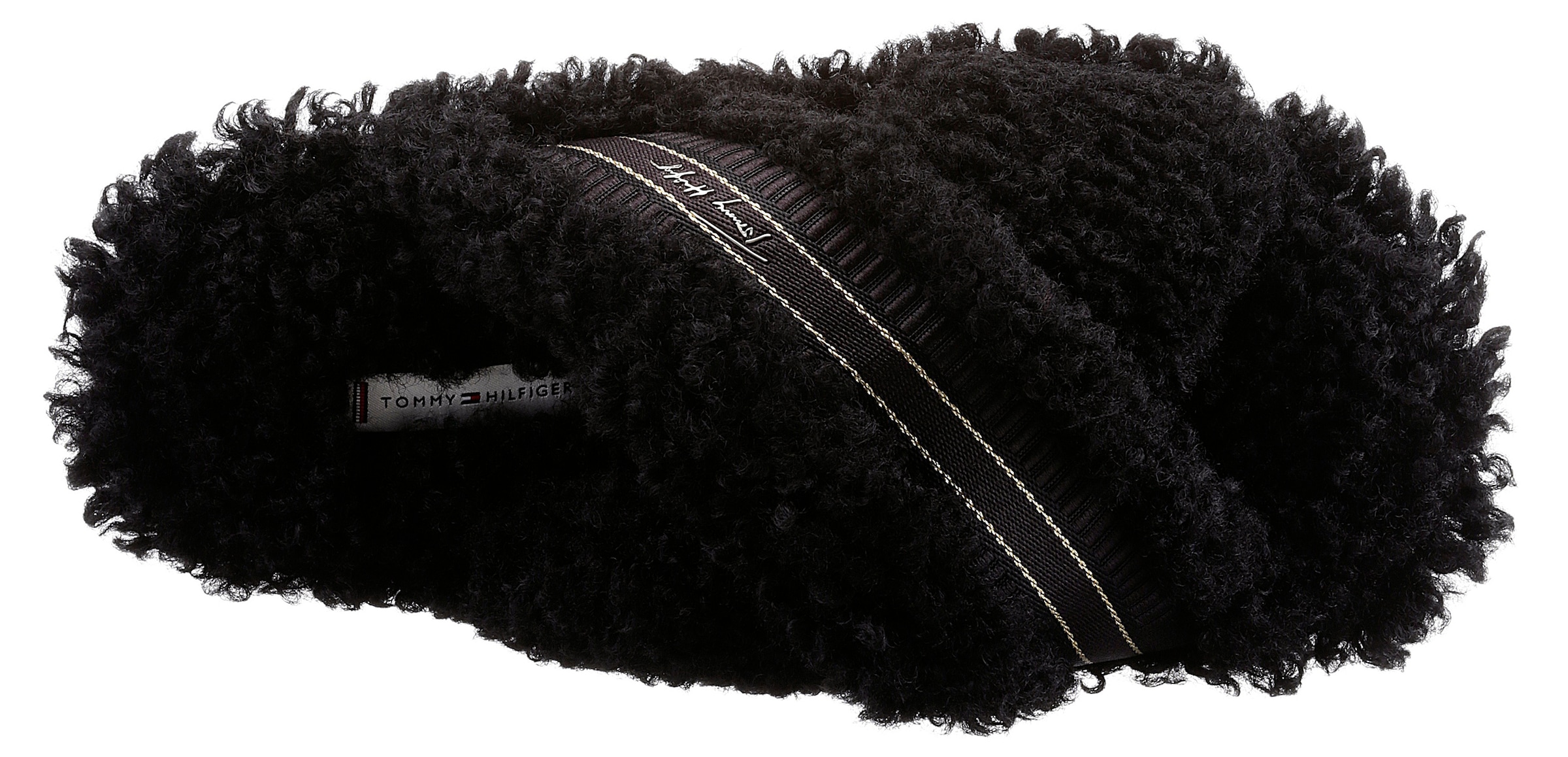 Tommy Hilfiger Pantoffel »SHERPA FUR HOME SLIPPERS STRAPS«