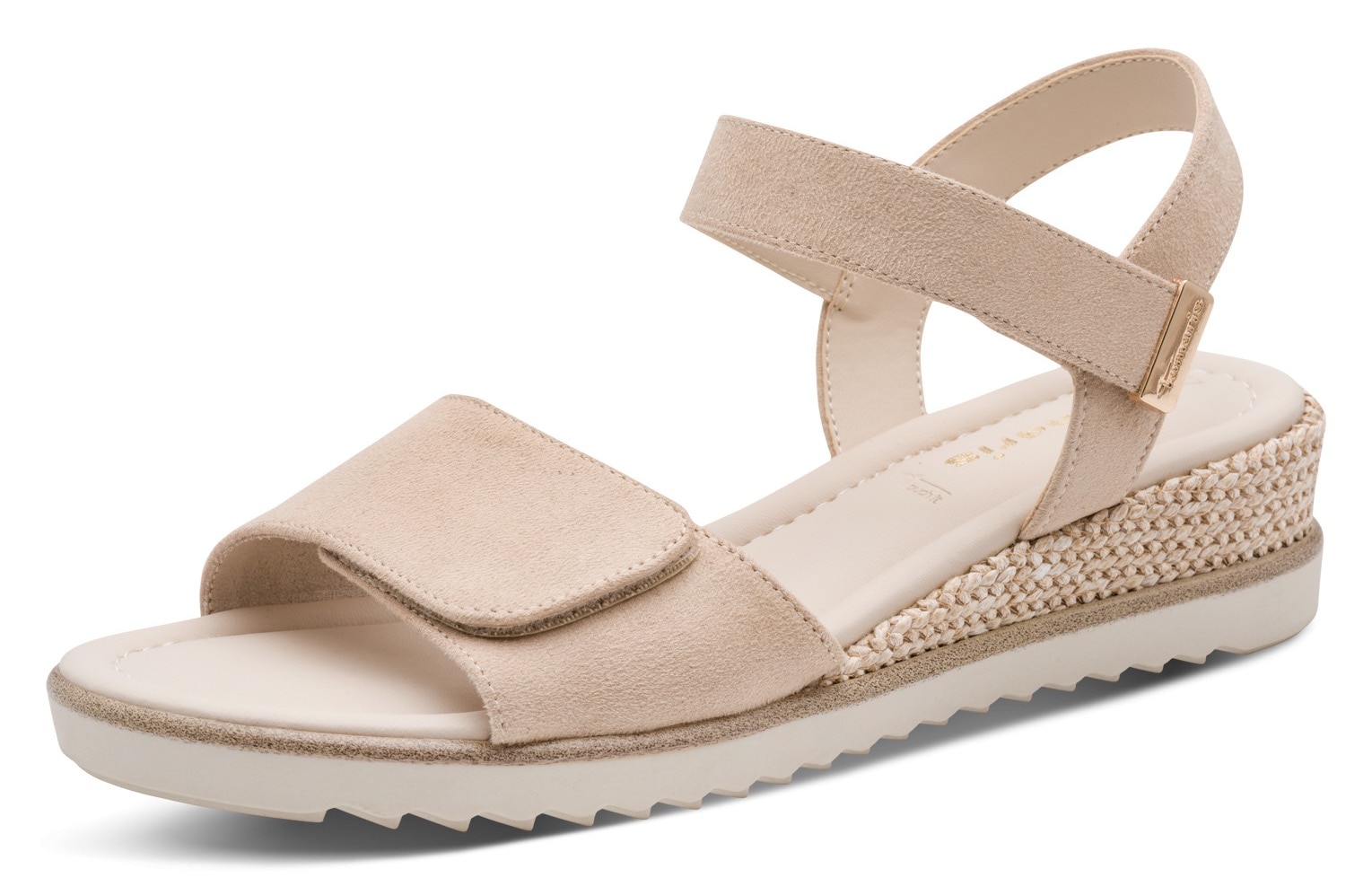 Tamaris Keilsandalette  , Riemchensandale, Sommerschuh in veganer Verarbeitung