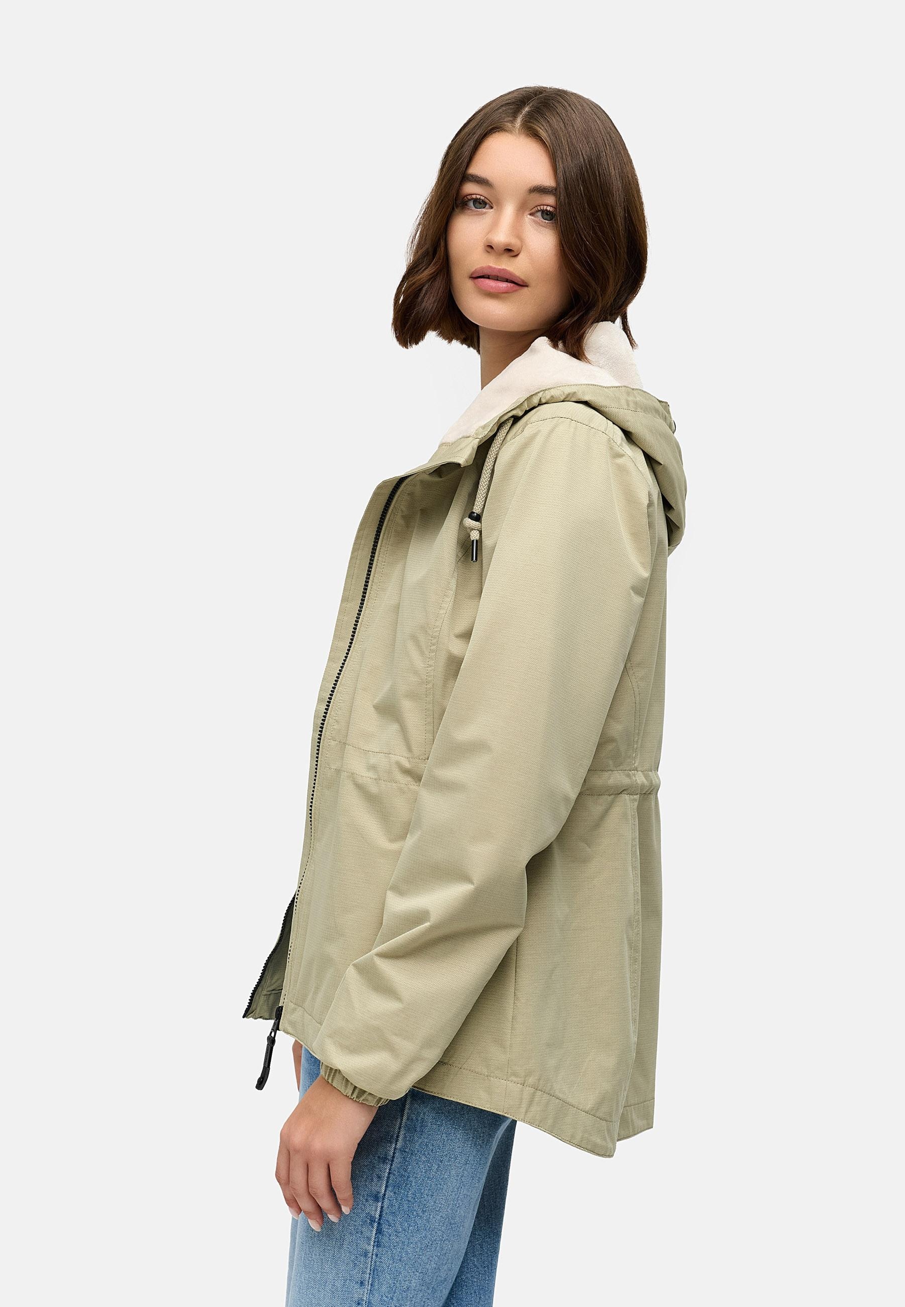 Ragwear Outdoorjacke »Übergangsjacke Dankka Tech« mit Kapuze Stylische Damen Übergangsjacke aus wasserdichtem Material
