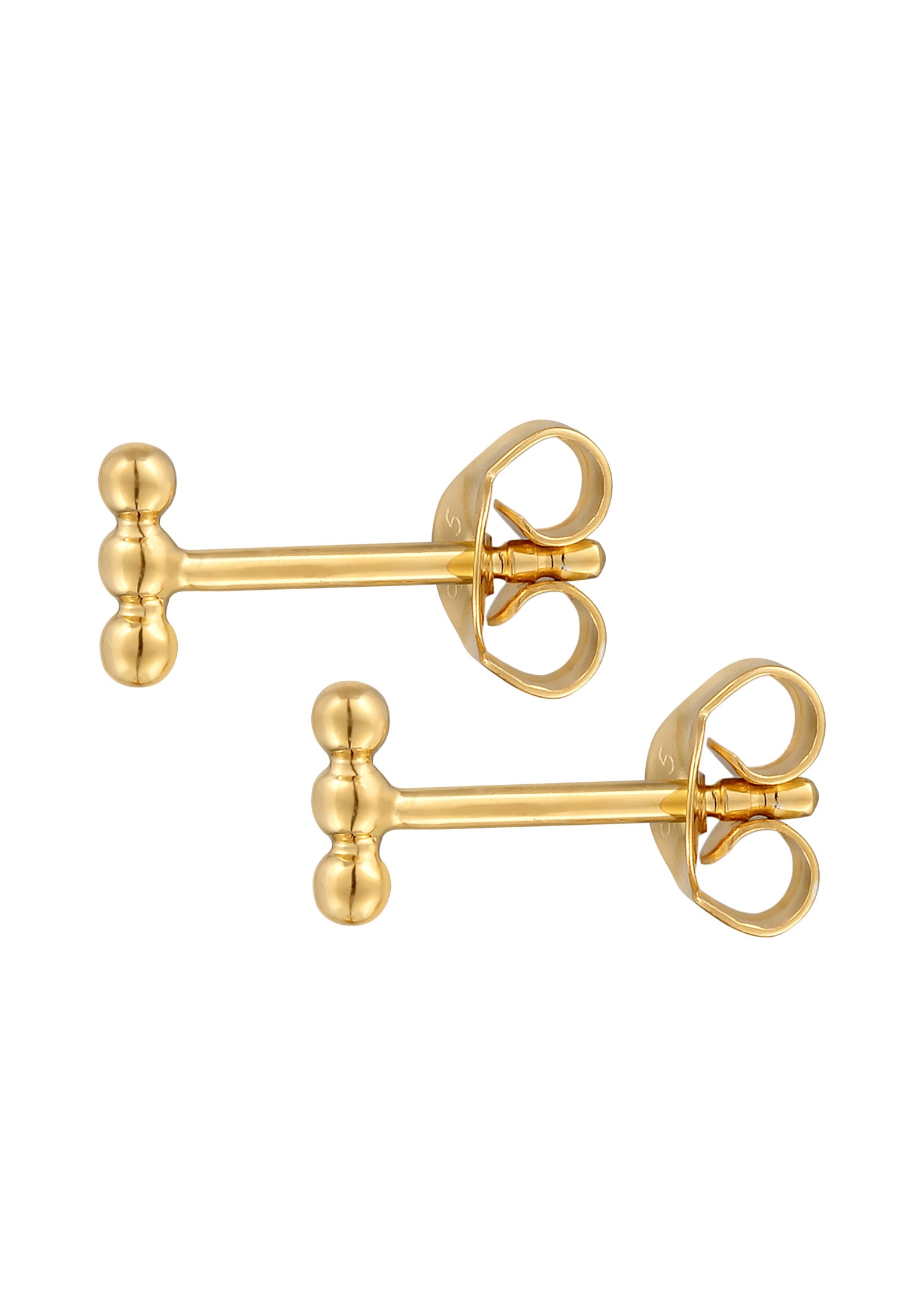 Elli Paar Ohrstecker »Ohrringe Kugel Design Dots Ohrstecker 925 Silber vergoldet«