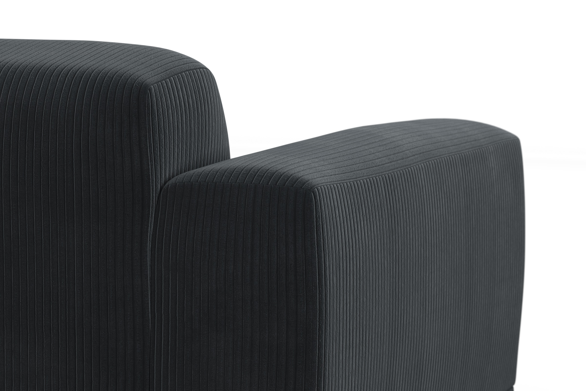 TRENDMANUFAKTUR Ecksofa »Braga, mit hochwertigem Kaltschaum, L-Form, in Cord erhältlich«, (2 St.), modernes Sofa, Couch mit hohem Sitzkomfort, 255/72/160 cm (B/H/T)