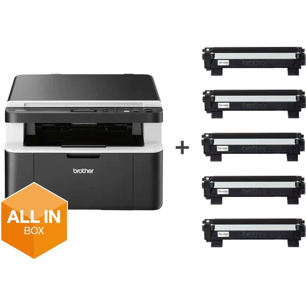 Brother Schwarz-Weiß Laserdrucker »DCP-1612W "All in Box"«