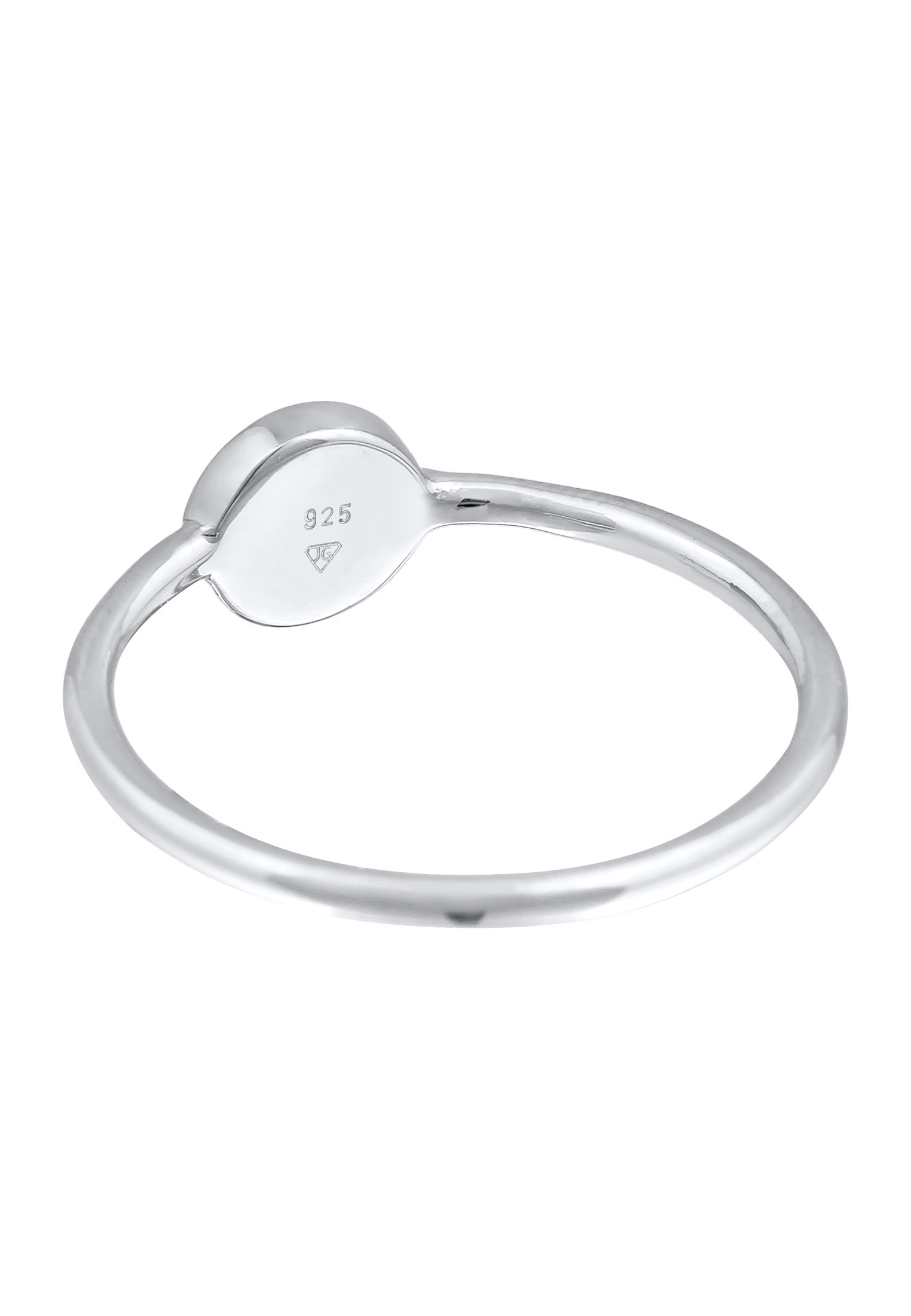 Elli Silberring »Ring Solitär Stapelring Emaille 925 Silber«
