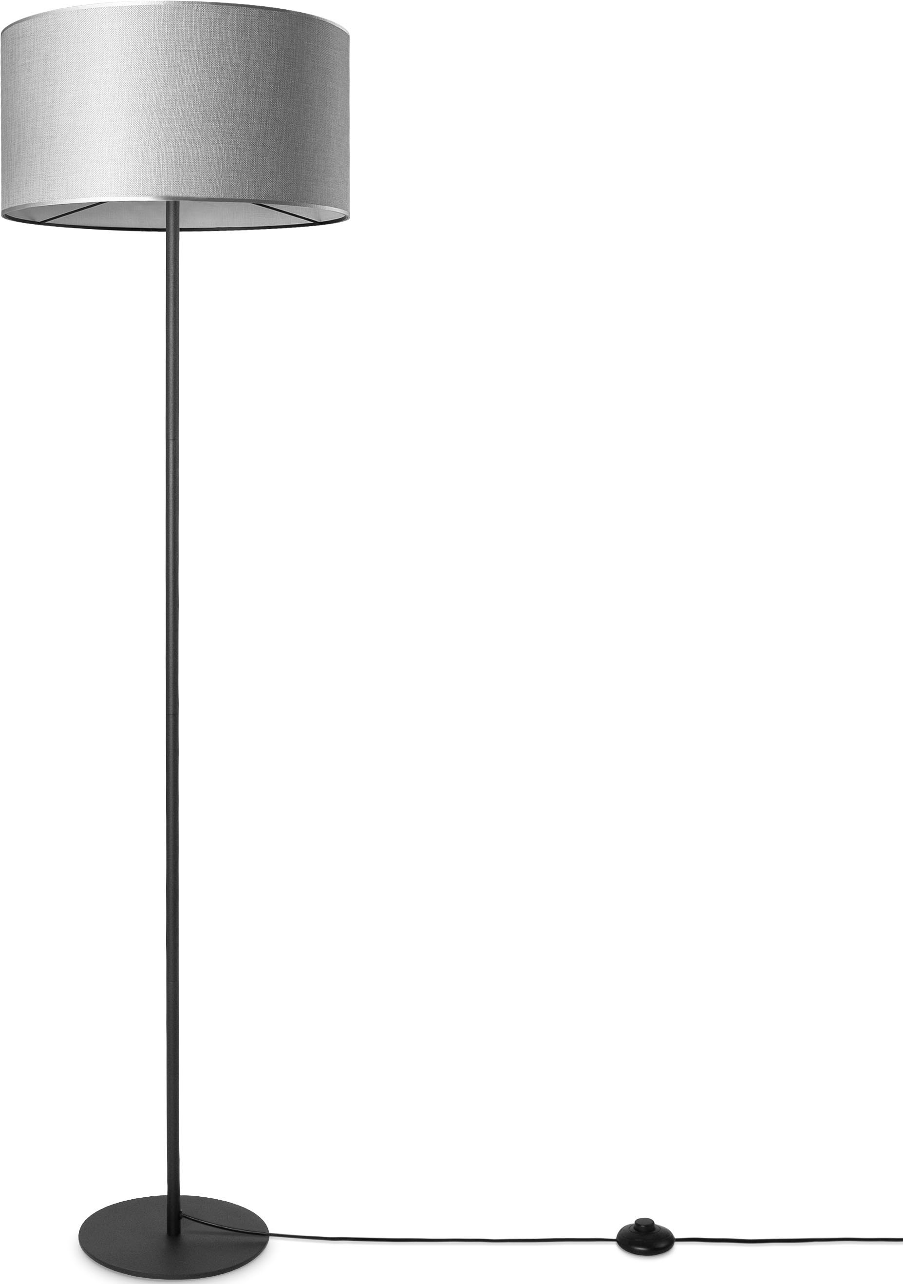 Paco Home Stehlampe »LUCA CANVAS UNI COLOR«, Lampenschirm Stoff Wohnzimmer  Leselampe Büro E27 Stehlampe Skandi kaufen bei OTTO