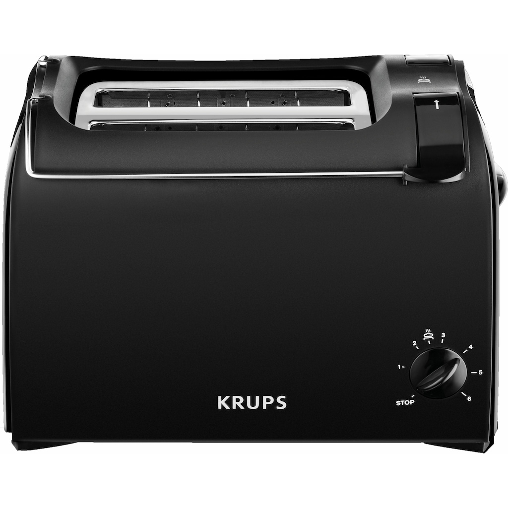 Krups Toaster »Pro Aroma KH1518«, 2 kurze Schlitze, für 2 Scheiben, 700 W, Krümelschublade, 6 Bräunungsstufen, Hebe-Funktion