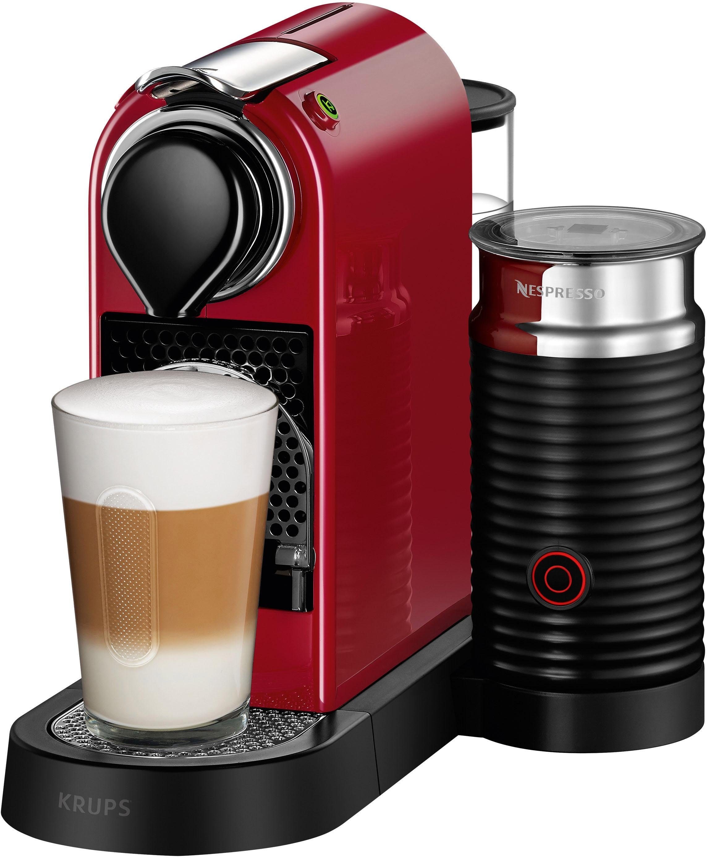 Nespresso Kapselmaschine »XN7615 CitiZ & Milk von Krups«, inkl. Aeroccino Milchaufschäumer, Willkommenspaket mit 7 Kapseln