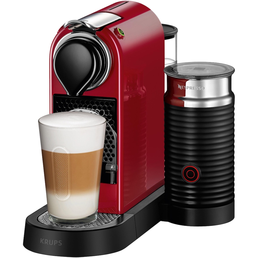 Nespresso Kapselmaschine »XN7615 CitiZ & Milk von Krups«, inkl. Aeroccino Milchaufschäumer, Willkommenspaket mit 7 Kapseln