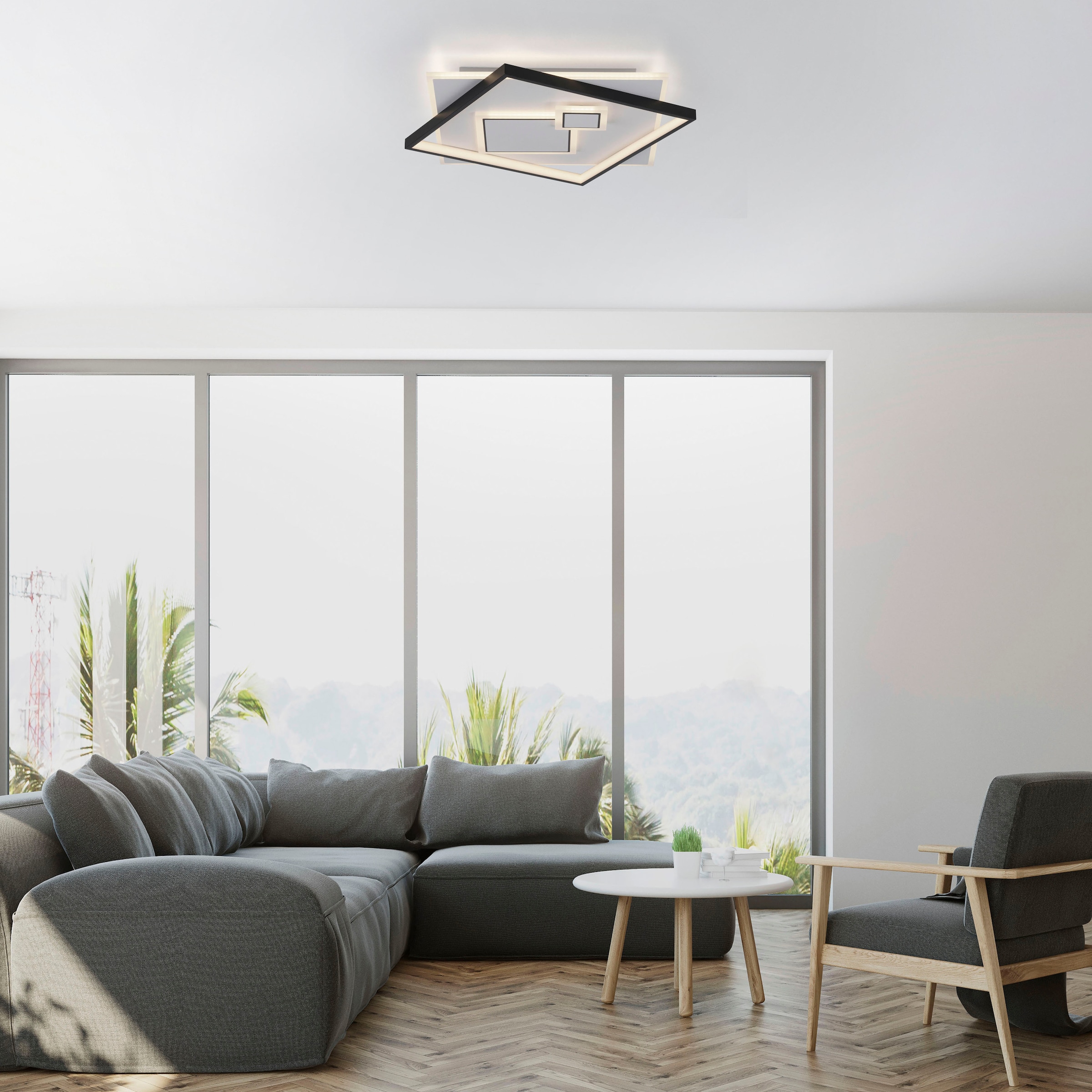 Paul Neuhaus Deckenleuchte »MAILAK«, 2 flammig, Leuchtmittel LED-Board-LED-Board | LED fest integriert-LED fest integriert, LED, separat steuerbar (Schalter)