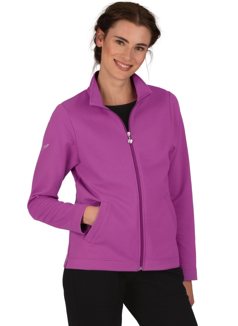 Trigema Sweatjacke »TRIGEMA Jacke mit funkelnden Strass-Steinen«