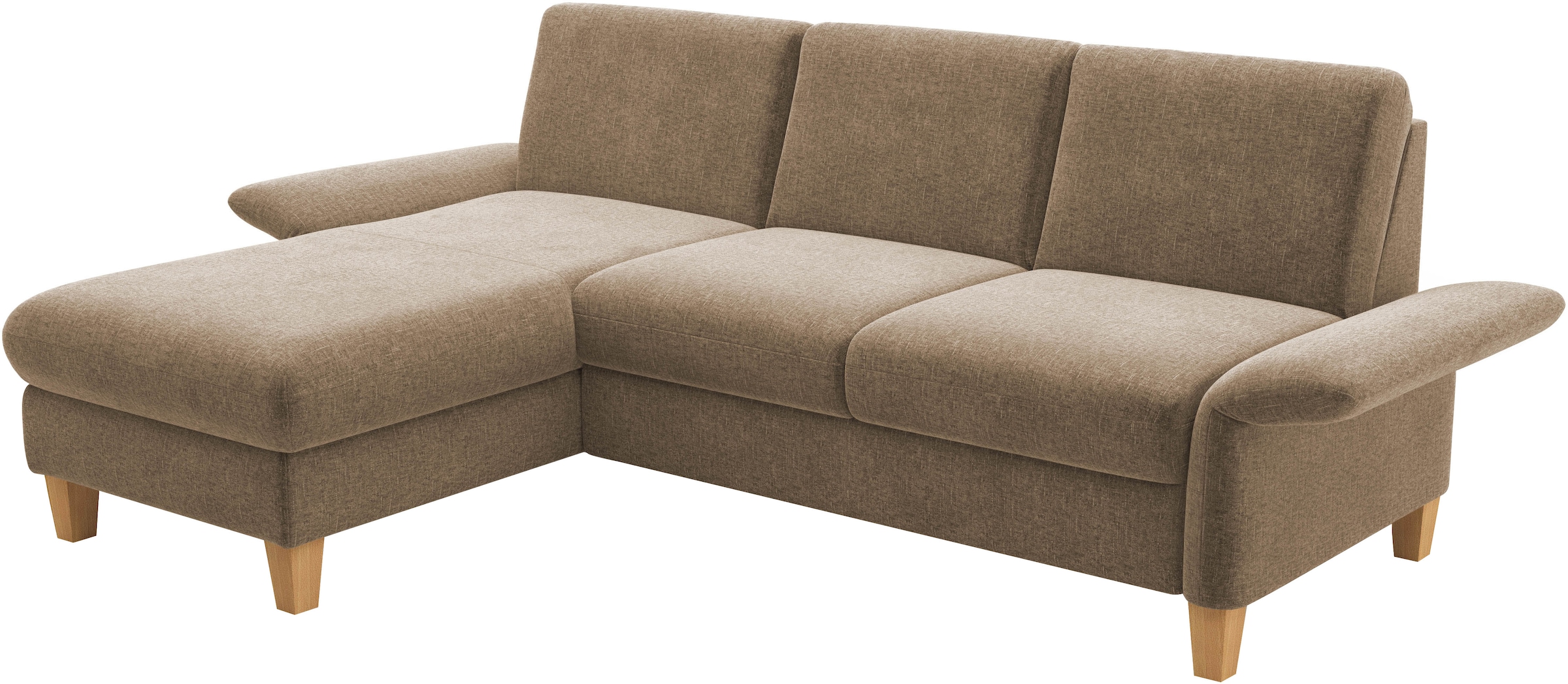 Home affaire Ecksofa »Rochelle«, wahlweise mit Armteilverstellung, Bettfunktion und Bettkasten