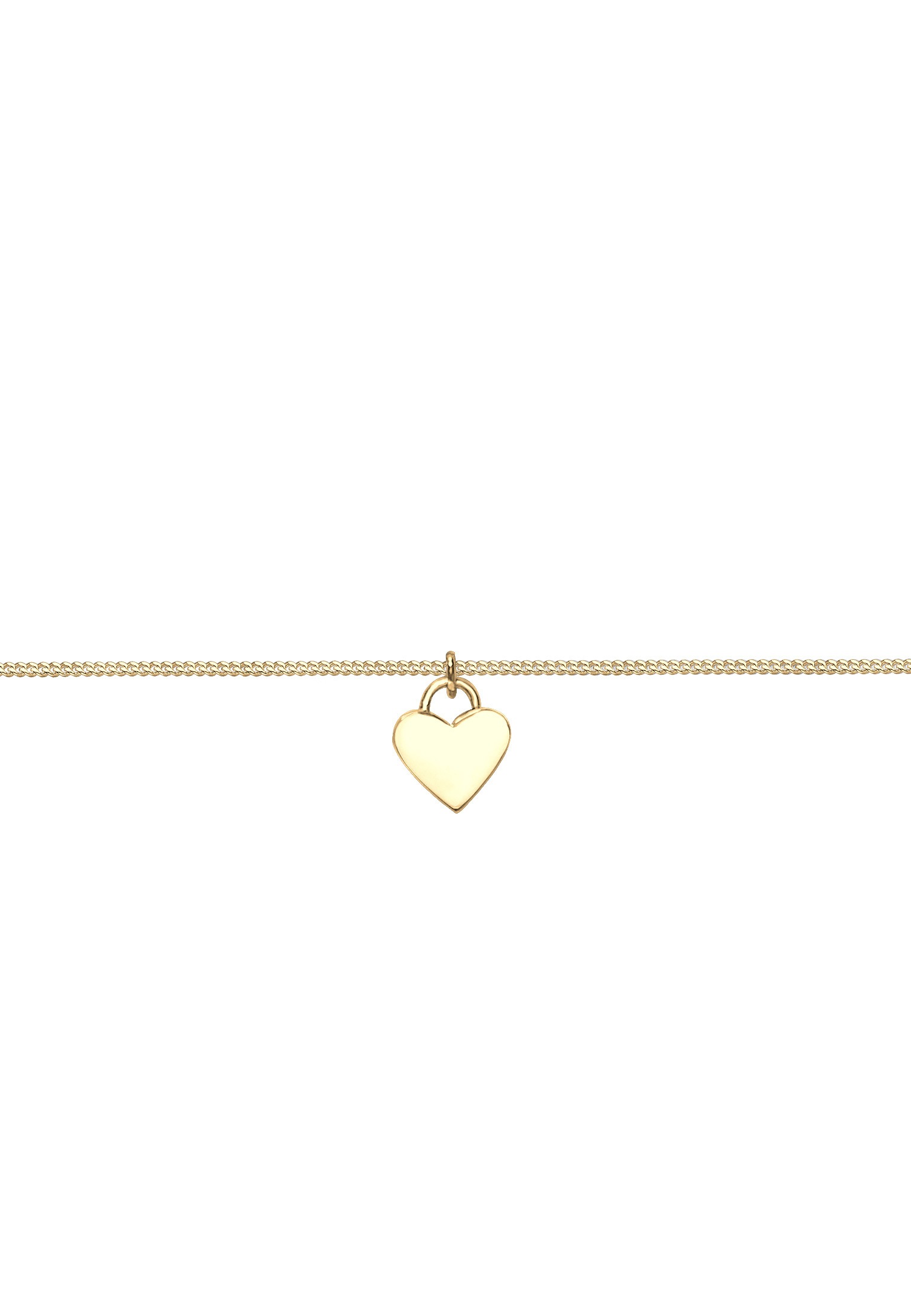 Elli Choker »Halskette Choker Herz Emaille schwarz 925 Silber«