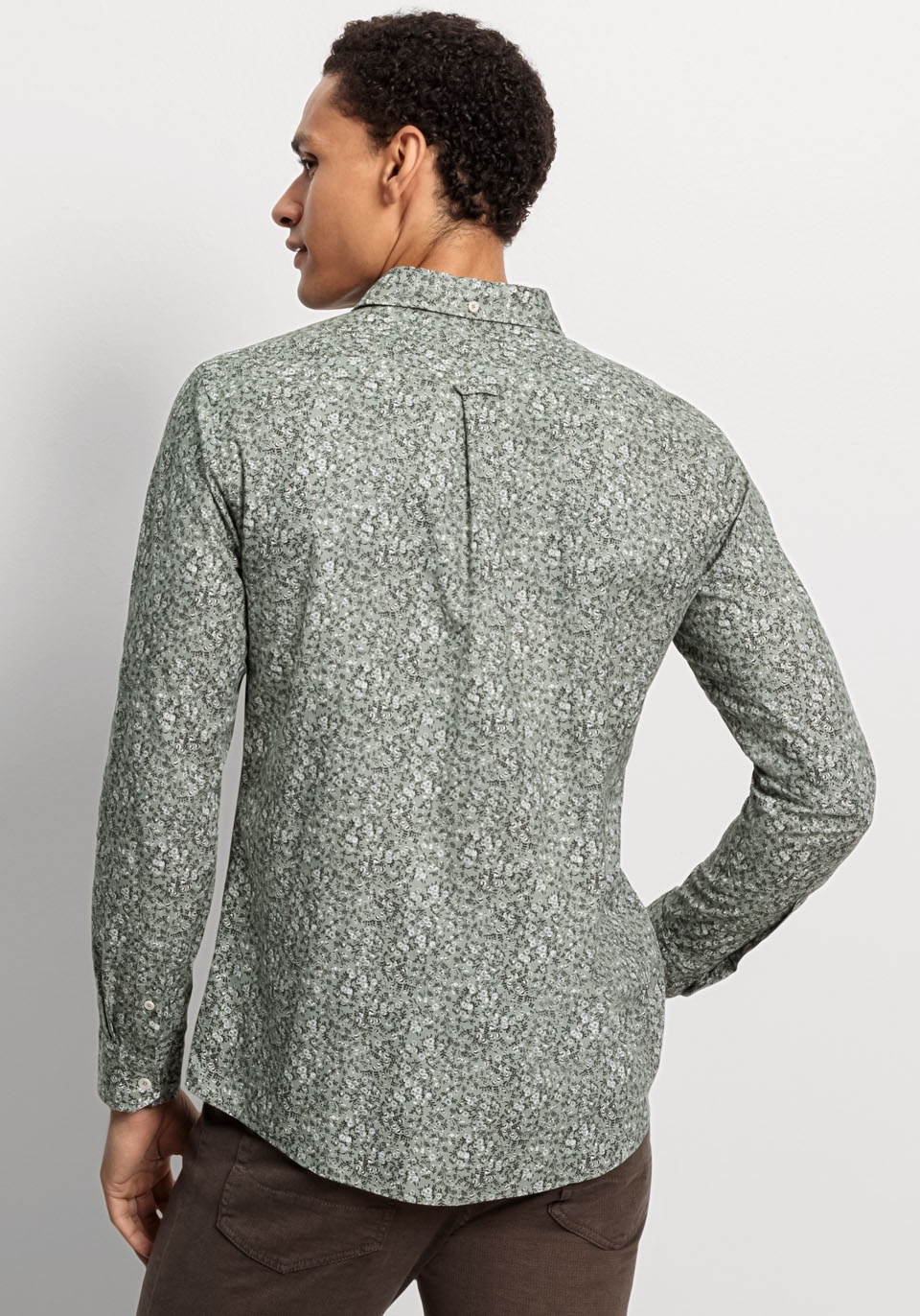 OLYMP Langarmhemd »Casual«, in modischem Allover-Print