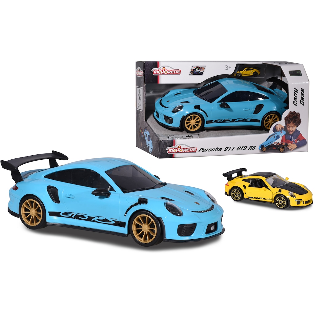 majORETTE Spielzeug-Auto »Porsche 911 GT3 RS - Carry Case«, inkl. Mini-Auto