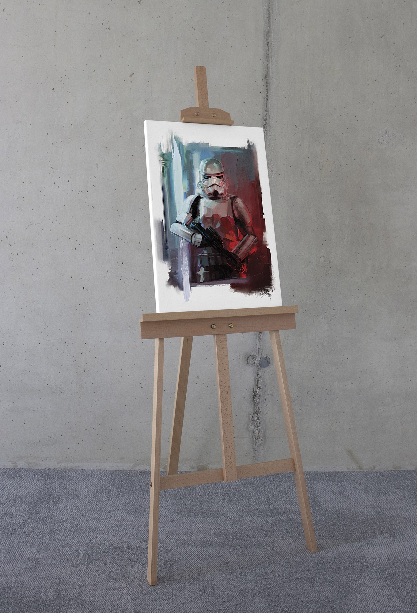 Komar Leinwandbild »Star Wars Stormtrooper Painting«, Disney, (1 St.), 40 x 60 cm (Breite x Höhe) - Kinderzimmer, Dekoration