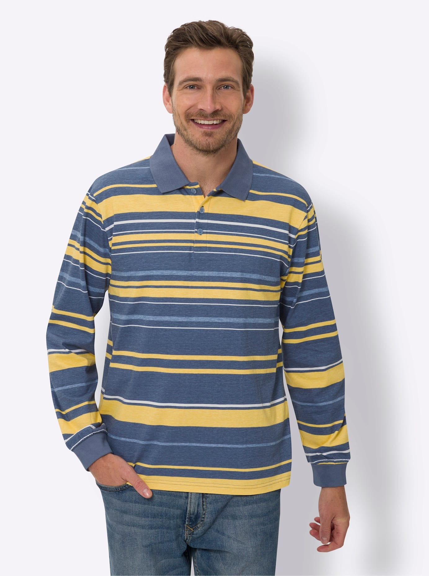 Classic Poloshirt »Langarm-Poloshirt«, (1 tlg.)