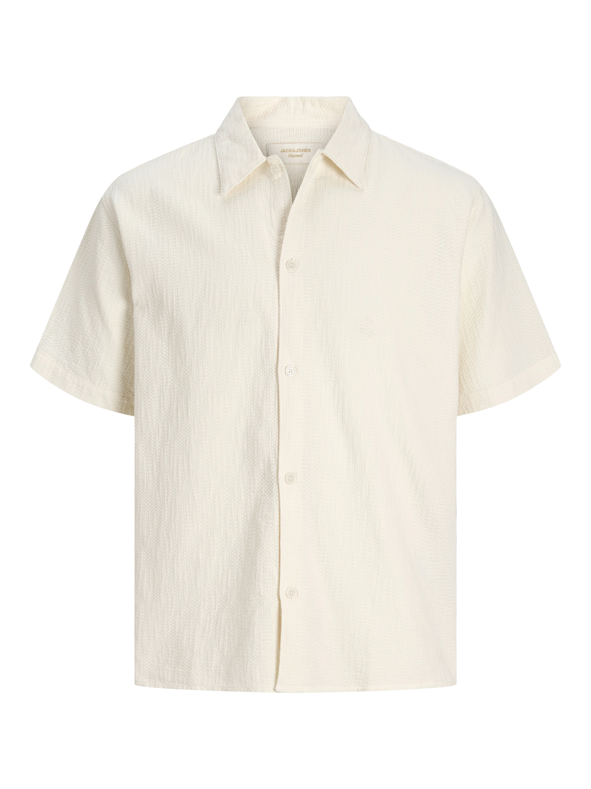 Jack & Jones Kurzarmhemd »JORMONTAUK WAVY TEXTURE SHIRT SS SN« Baumwolle, relaxed fit