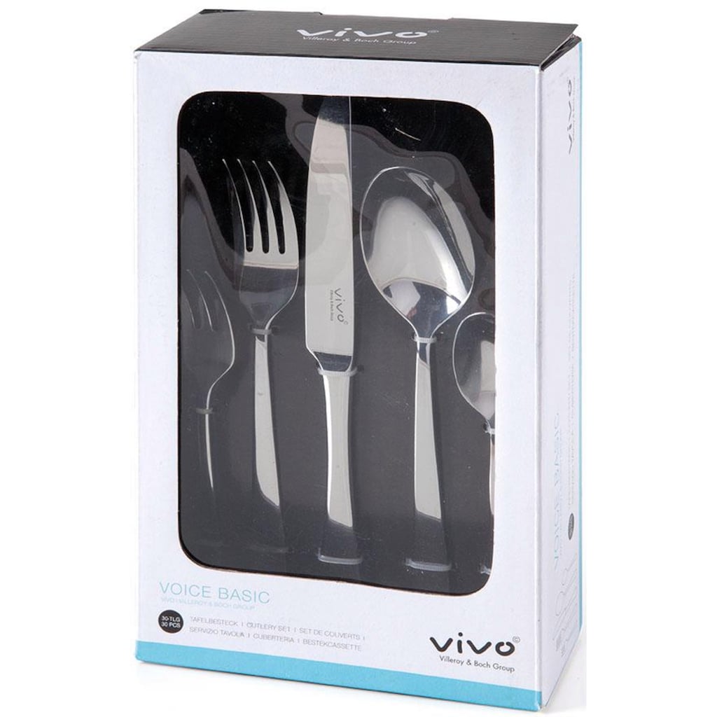 vivo Villeroy & Boch Group Besteck-Set »Voice Basic«, (Set, 30 tlg.)