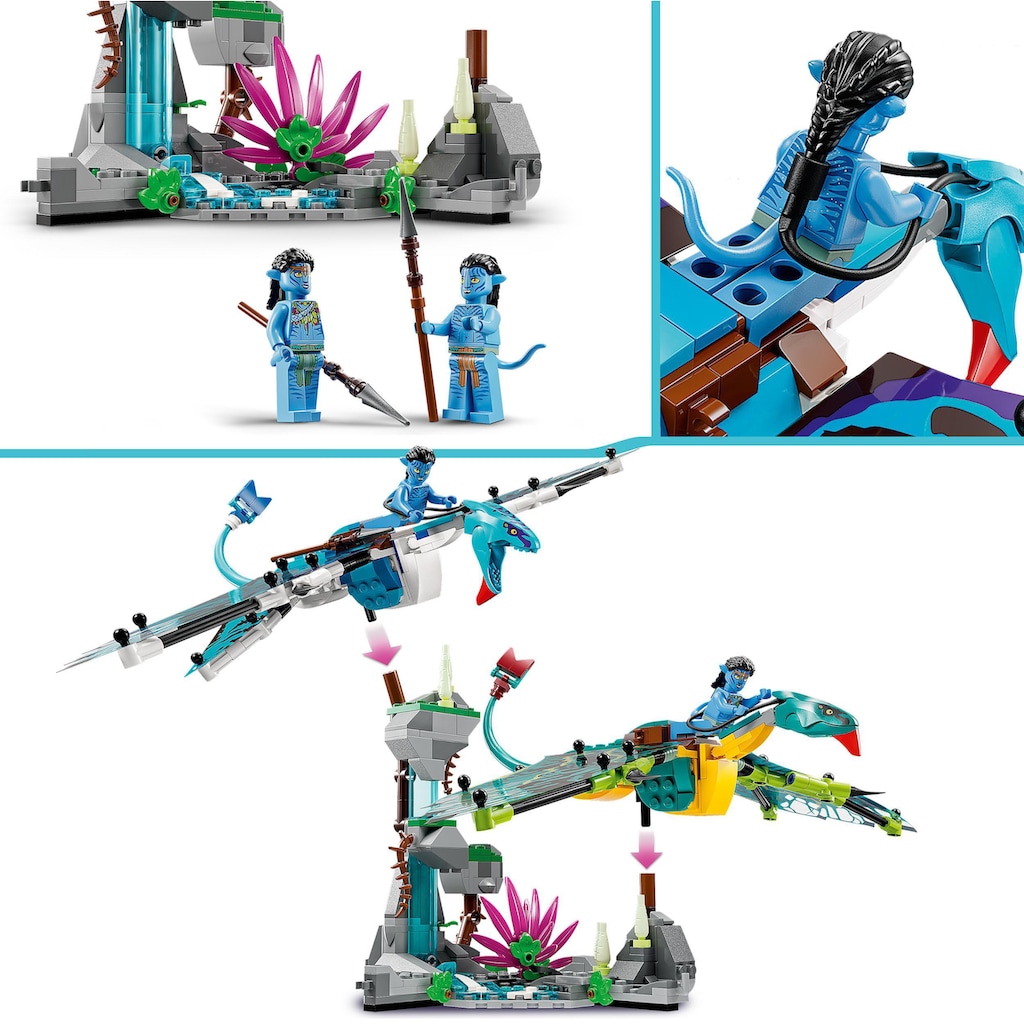 LEGO® Konstruktionsspielsteine »Jakes und Neytiris erster Flug auf einem Banshee (75572), LEGO® Avatar«, (572 St.)