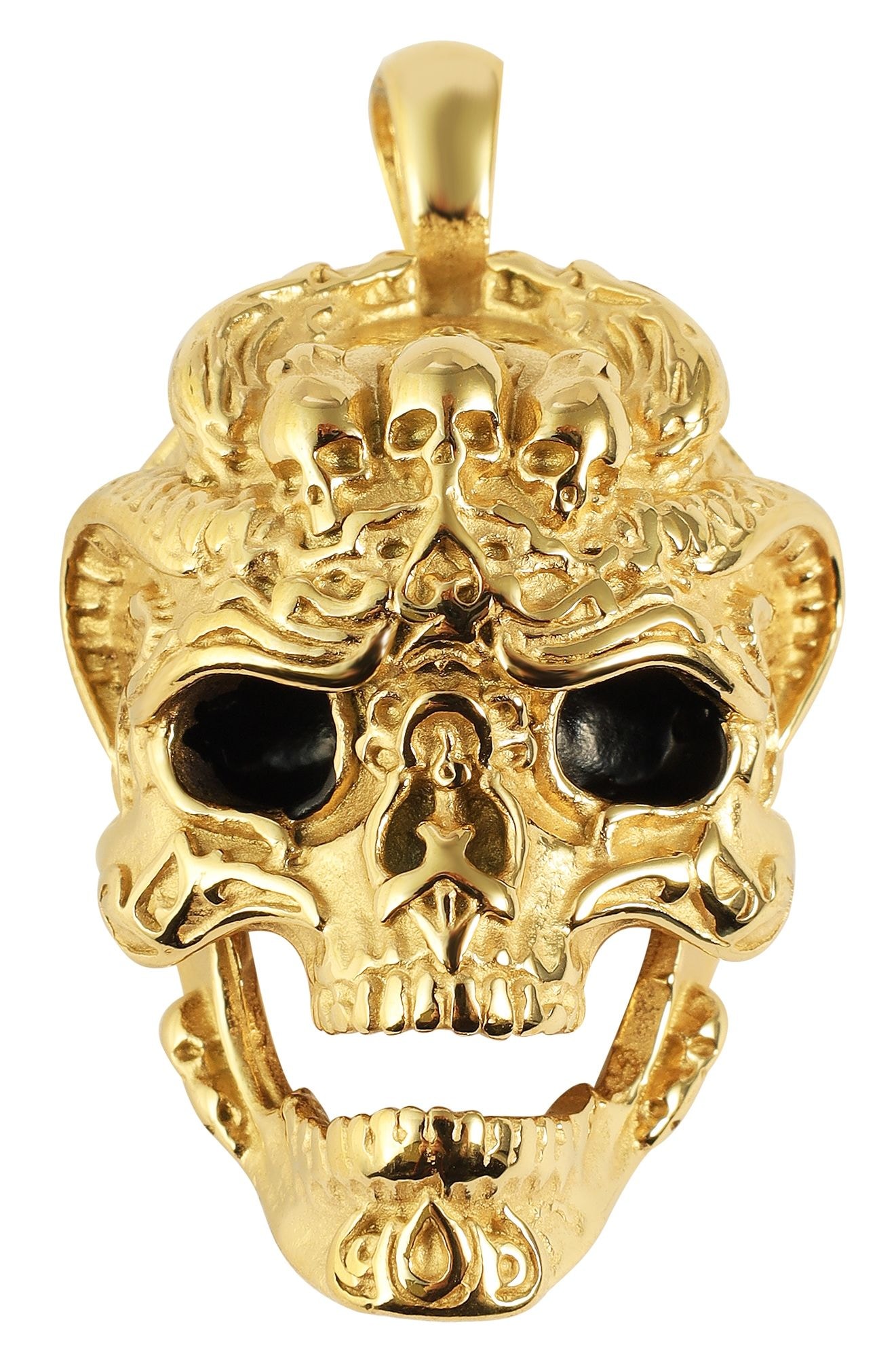 Adelia´s Kettenanhänger »Herren Anhänger ¿ Totenkopfanhänger aus Edelstahl«