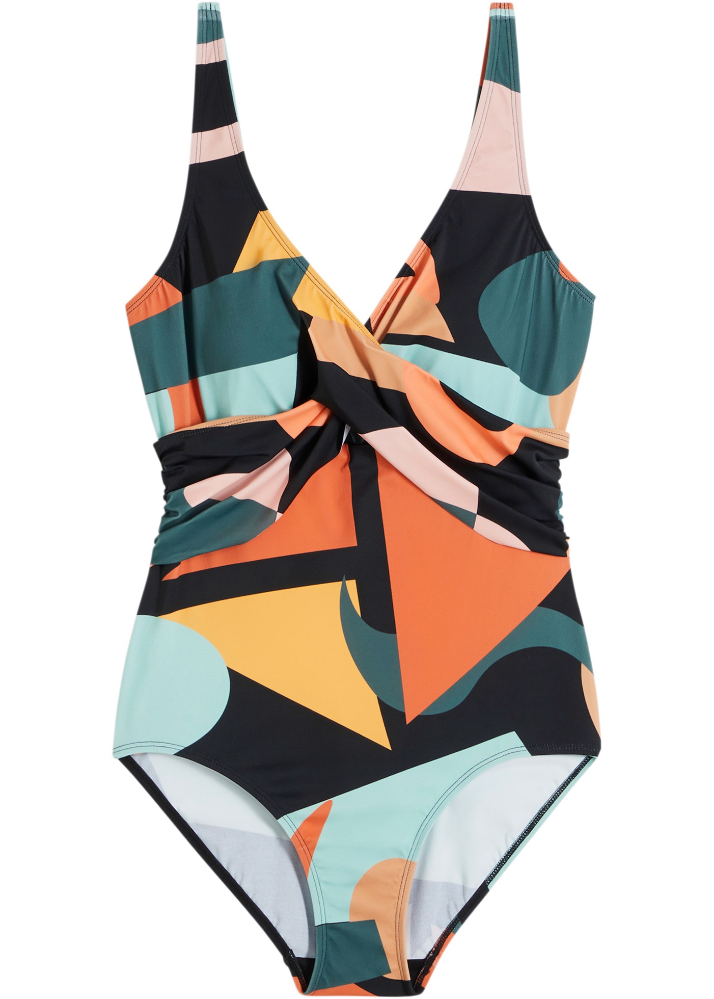 bonprix Badeanzug Badeanzug in Wickel-Optik